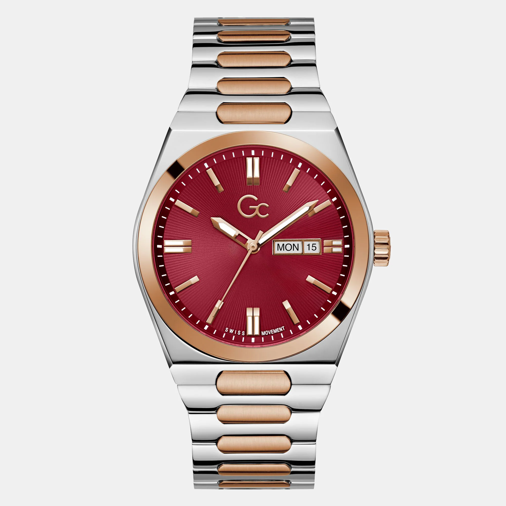 Prodigy Men Quartz Red Dial Analog Stainless Steel Watch Z39005G3MF