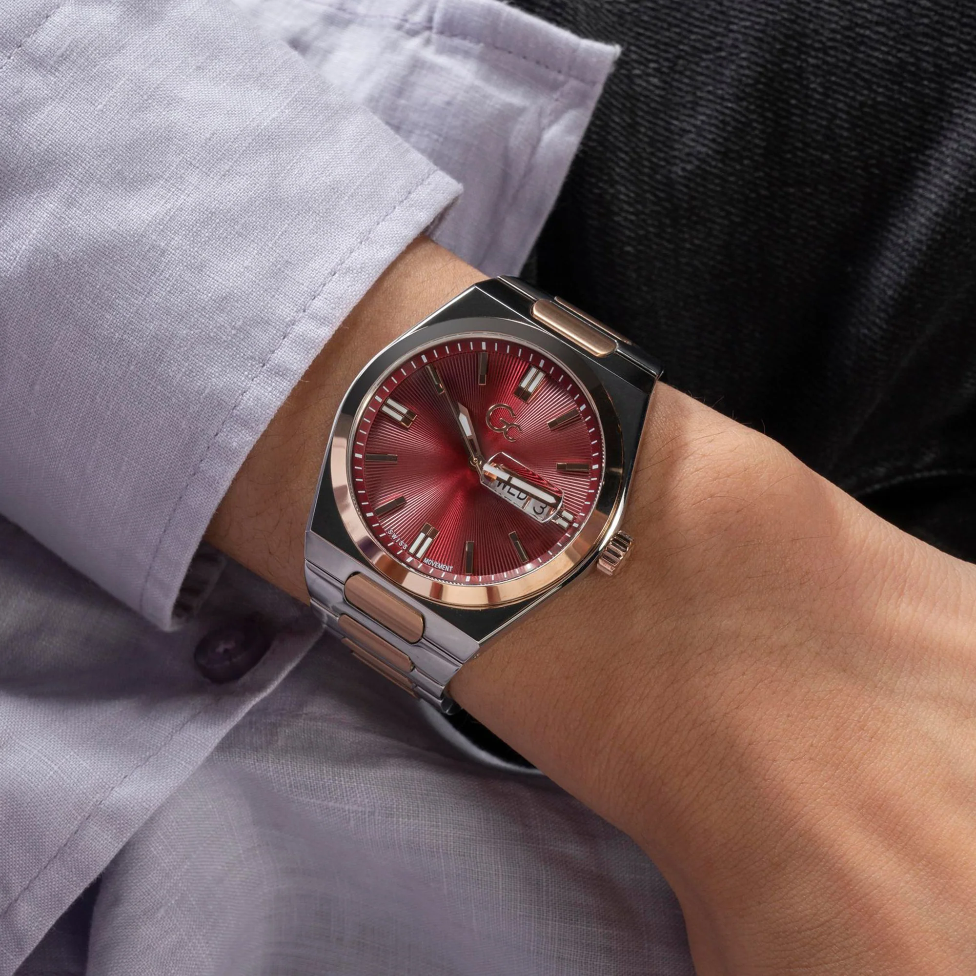 Prodigy Men Quartz Red Dial Analog Stainless Steel Watch Z39005G3MF - Image 5