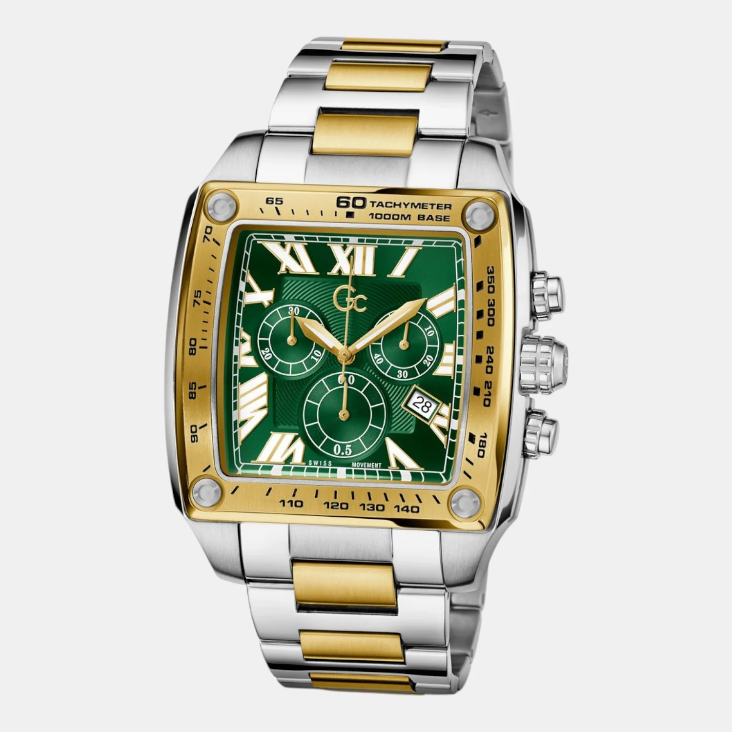Retro Fit Men Quartz Green Dial Chronograph Stainless Steel Watch Z56006G9 - Image 4