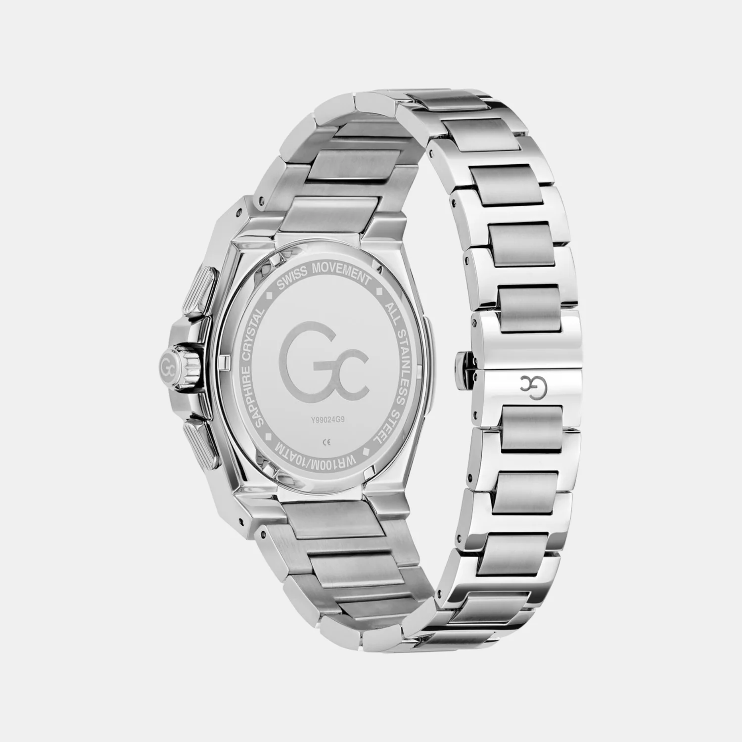 Sportchic Men Quartz Green Dial Chronograph Stainless Steel Watch Y99024G9 - Image 5
