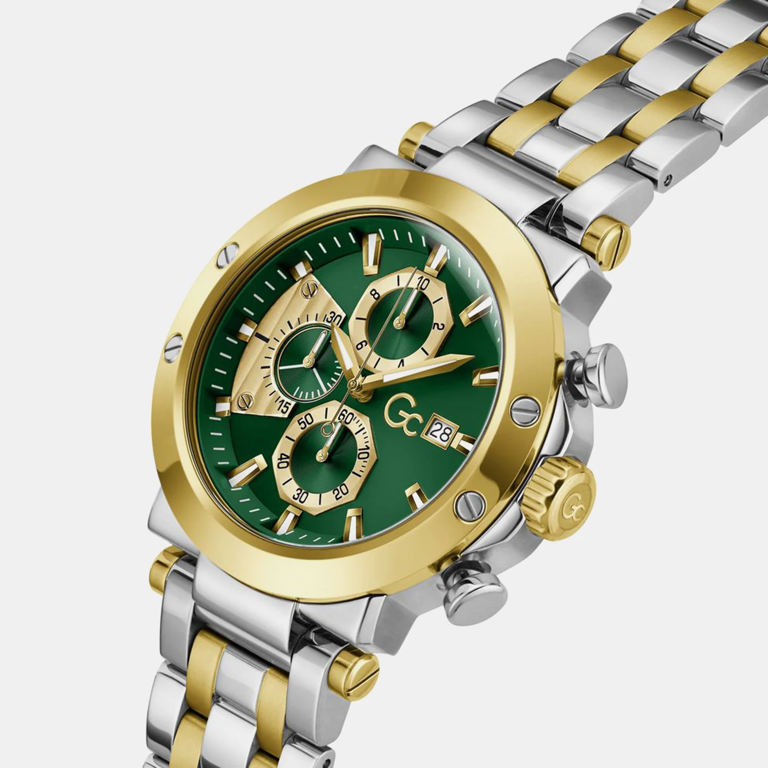 Sportchic Men Quartz Green Dial Chronograph Stainless Steel Watch Z75003G9 - Image 3