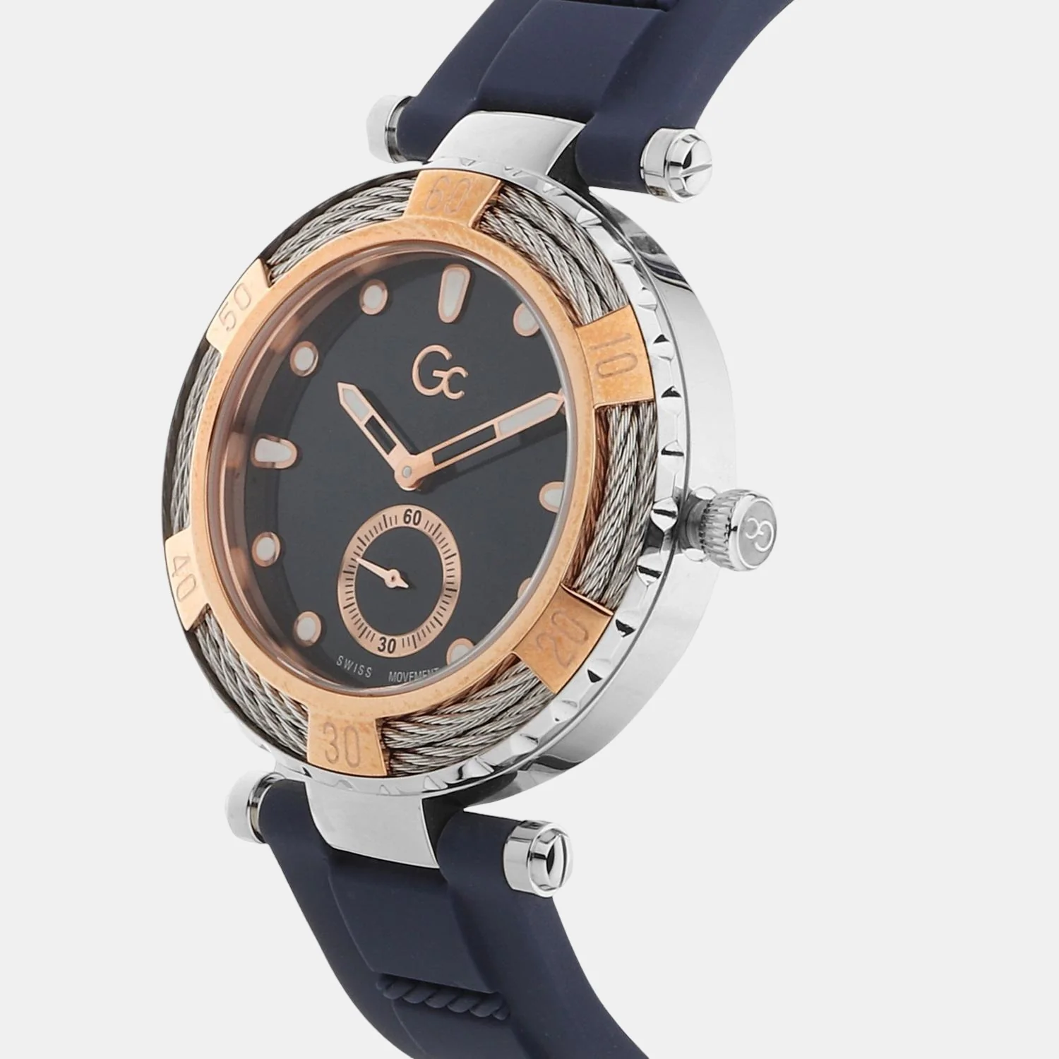 Women Quartz Black Dial Analog Silicone Watch Y55001L7 - Image 2
