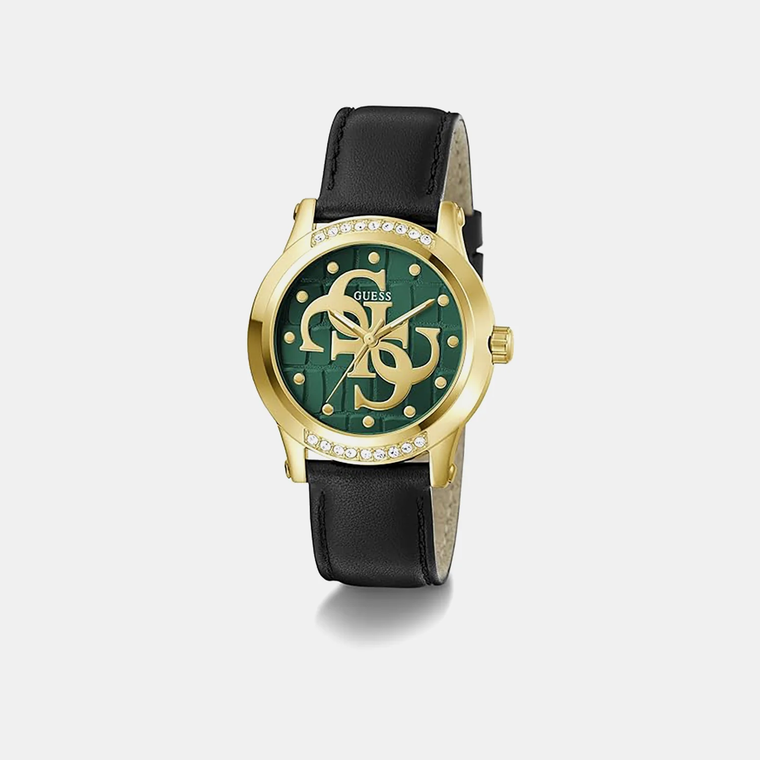 Annette Women Quartz Green Dial Analog Leather Watch GW0860L6 - Image 2