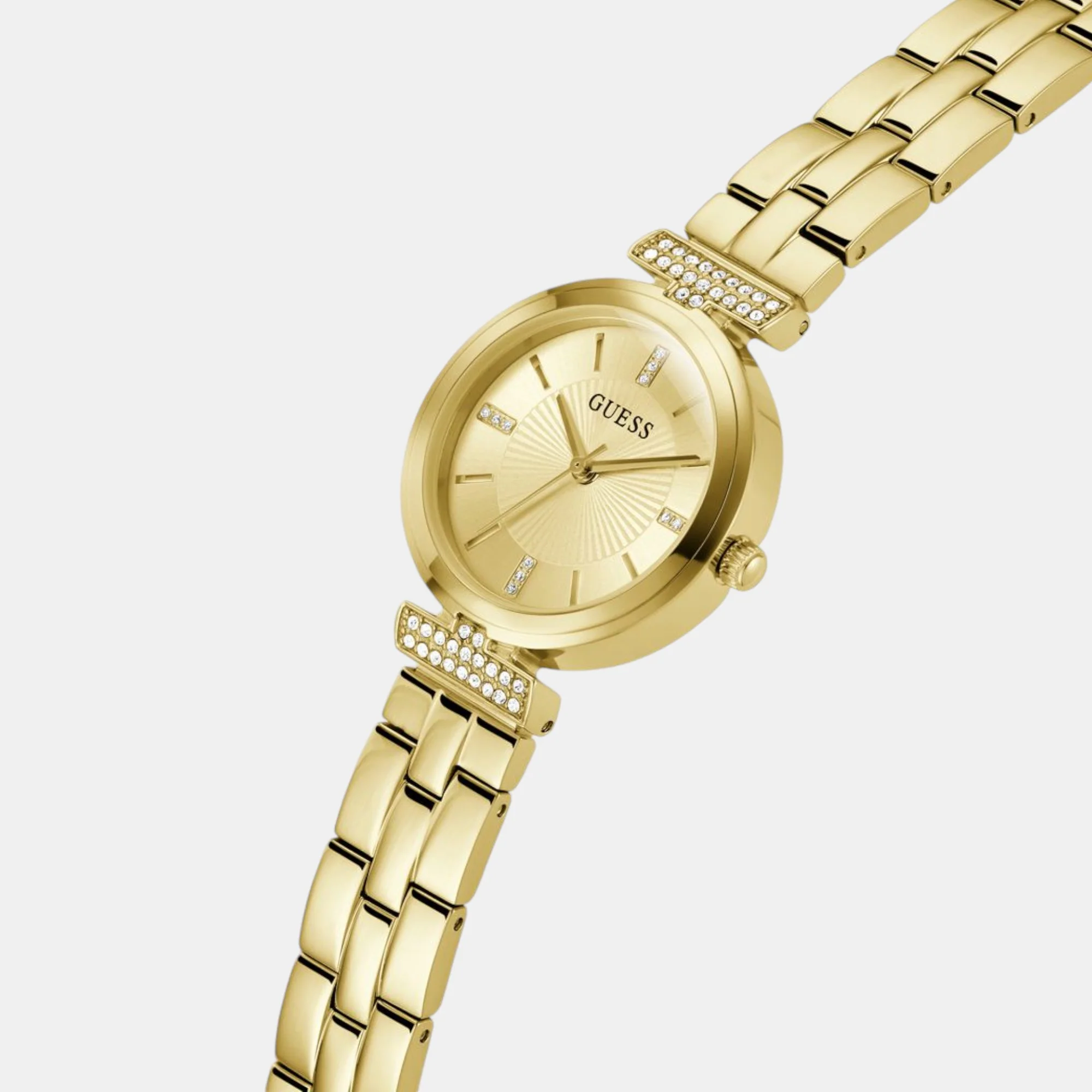 Array Women Quartz Champagne Dial Analog Stainless Steel Watch GW0762L2 - Image 3