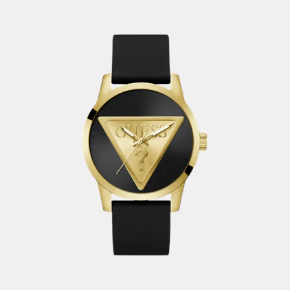 Badge Men Quartz Black Dial Analog Silicone Watch GW0781G4 - Image 2