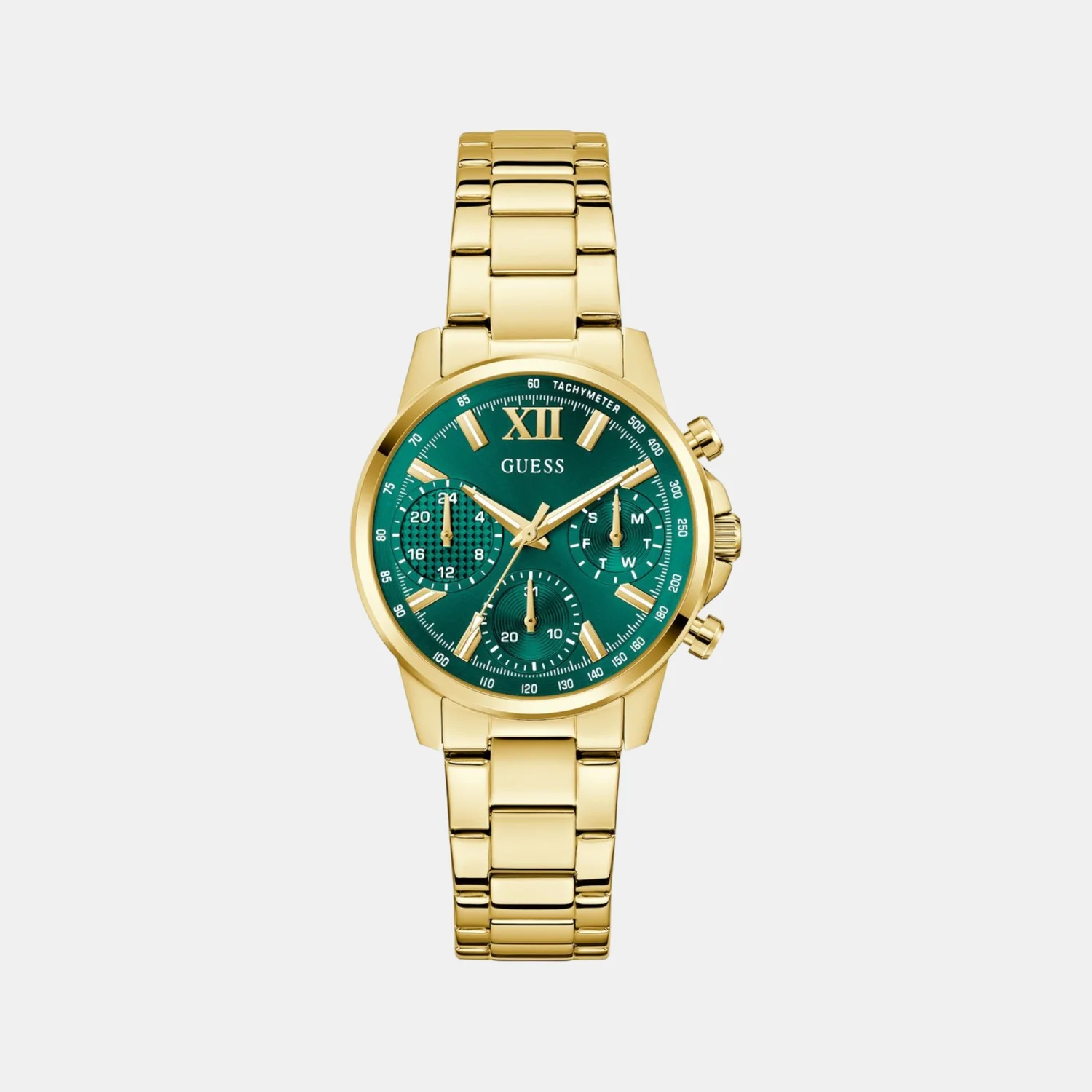 Bailey Women Quartz Green Dial Multi-Function Stainless Steel Watch GW0933L6 - Image 2