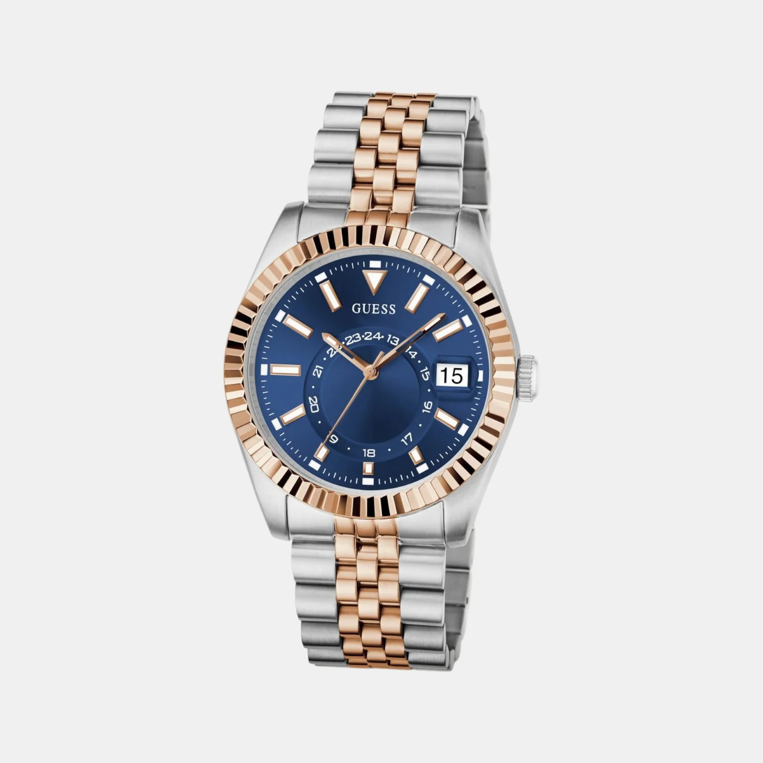 Dress Men Quartz Blue Dial Analog Recycled Steel Watch GW0977G5 - Image 2