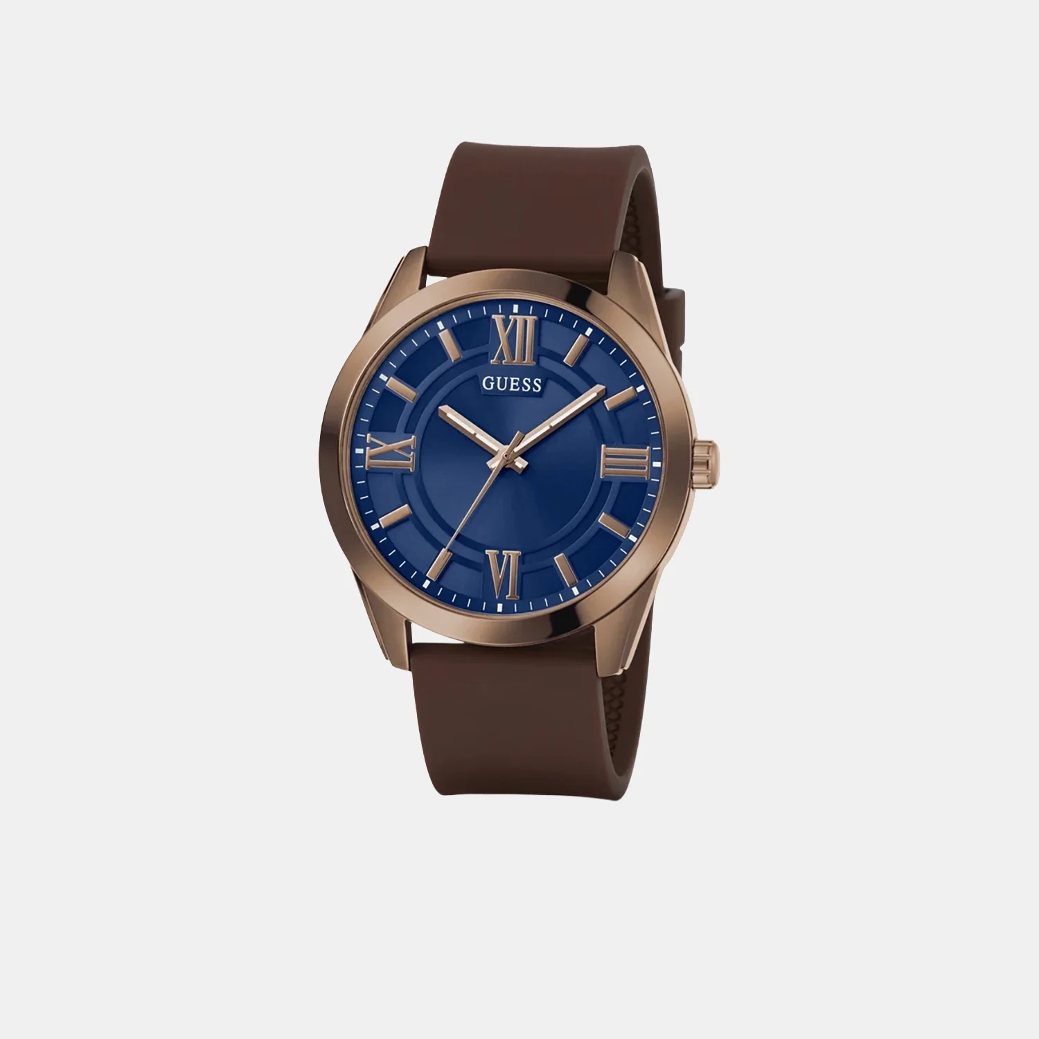 Dress Men Quartz Blue Dial Analog Silicone Watch GW0894G3 - Image 2