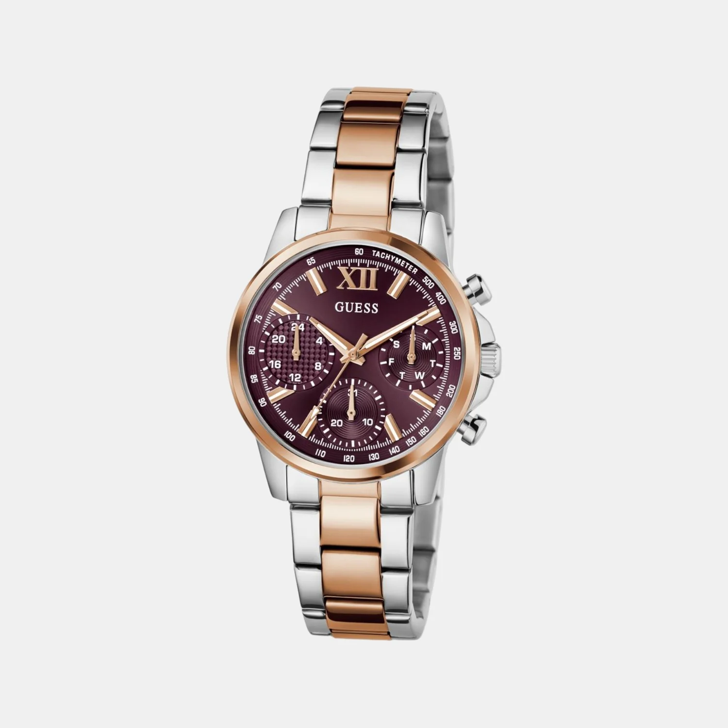 Dress Women Quartz Red Dial Multi-Function Stainless Steel Watch GW0933L5 - Image 2
