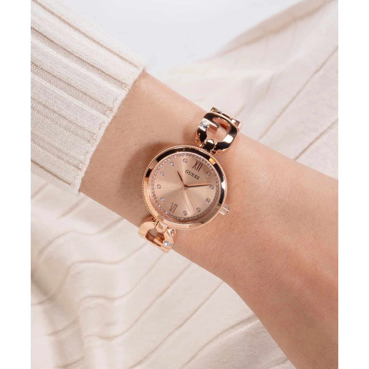 empower Women Quartz Rose Gold Dial Analog Stainless Steel Watch GW0759L3 - Image 5
