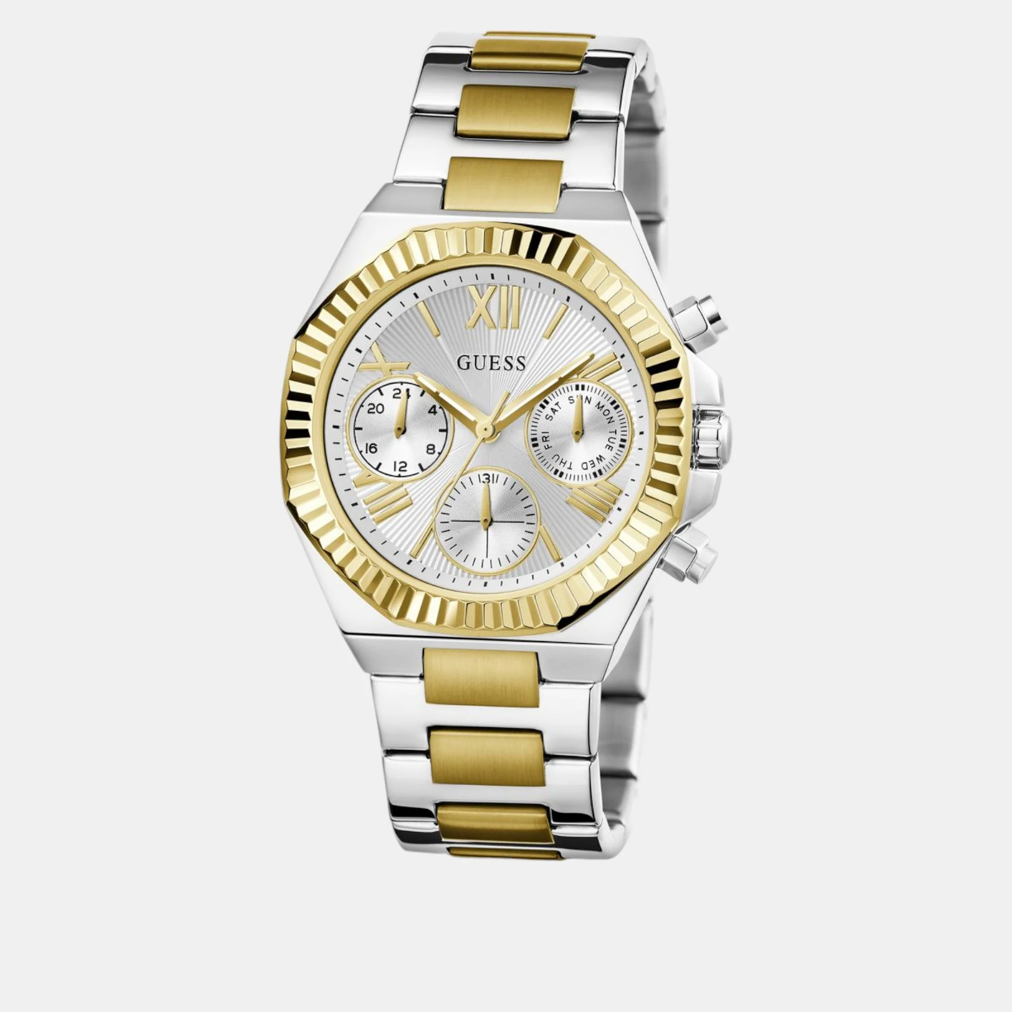 Equality Women Quartz Silver Dial Chronograph Stainless Steel Watch GW0769L3 - Image 3