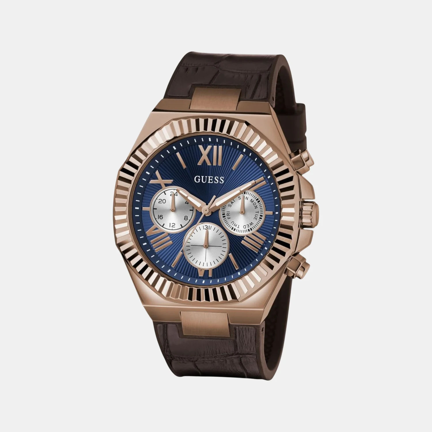 Equity Men Quartz Blue Dial Multi-Function Leather Watch GW0791G4 - Image 4