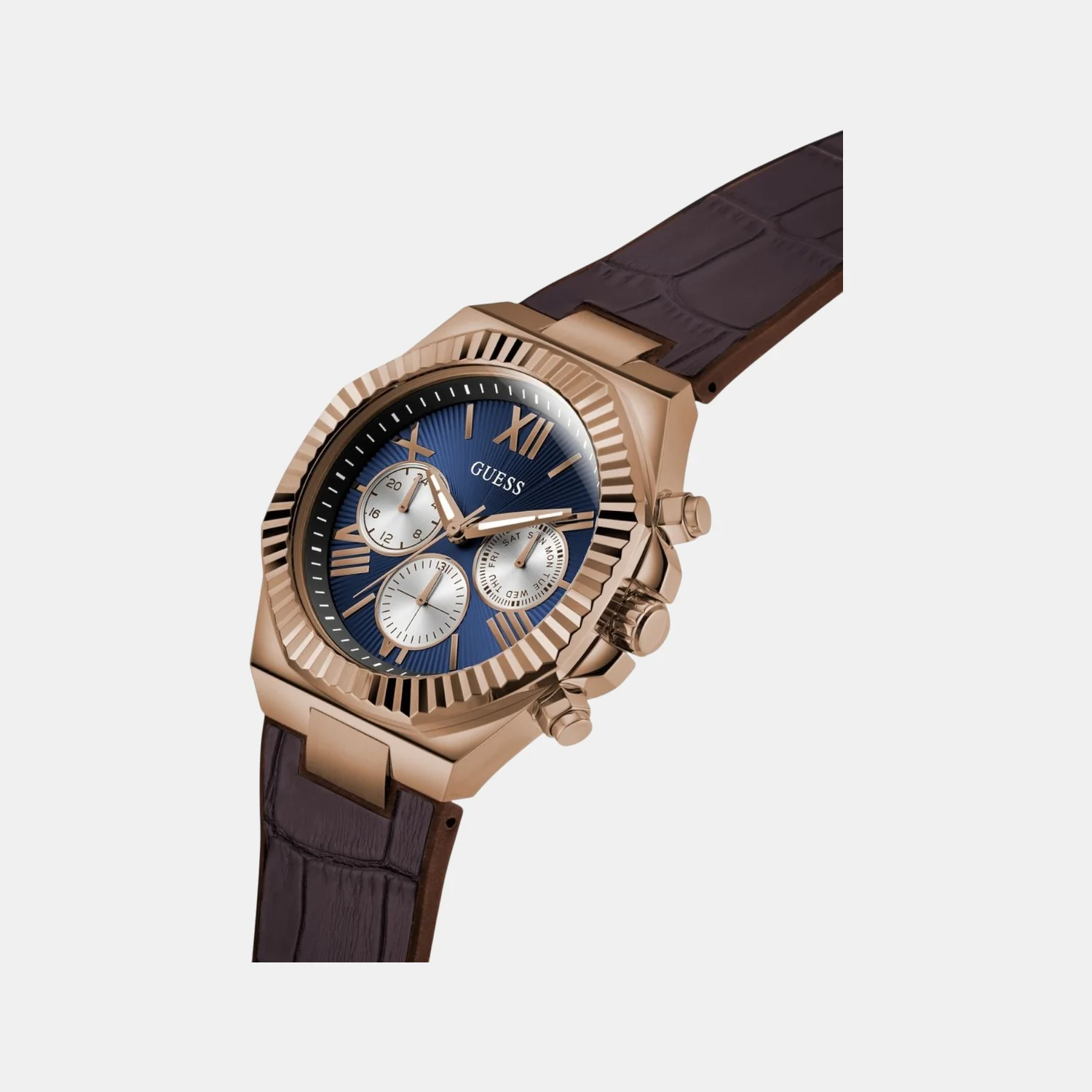 Equity Men Quartz Blue Dial Multi-Function Leather Watch GW0791G4 - Image 6