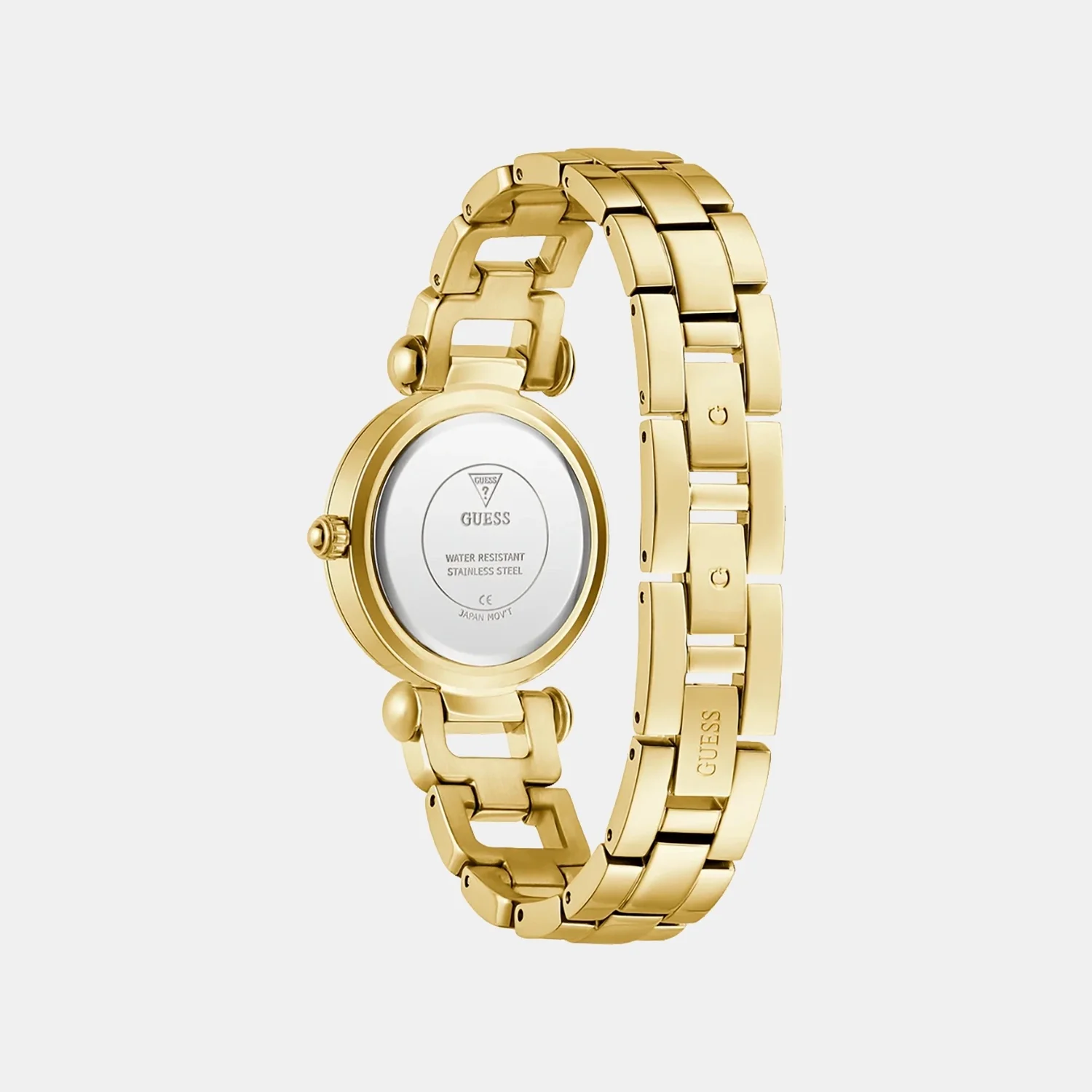 Guess Bejeweled Women Quartz Champagne Dial Analog Stainless Steel Watch GW0869L4 - Image 3