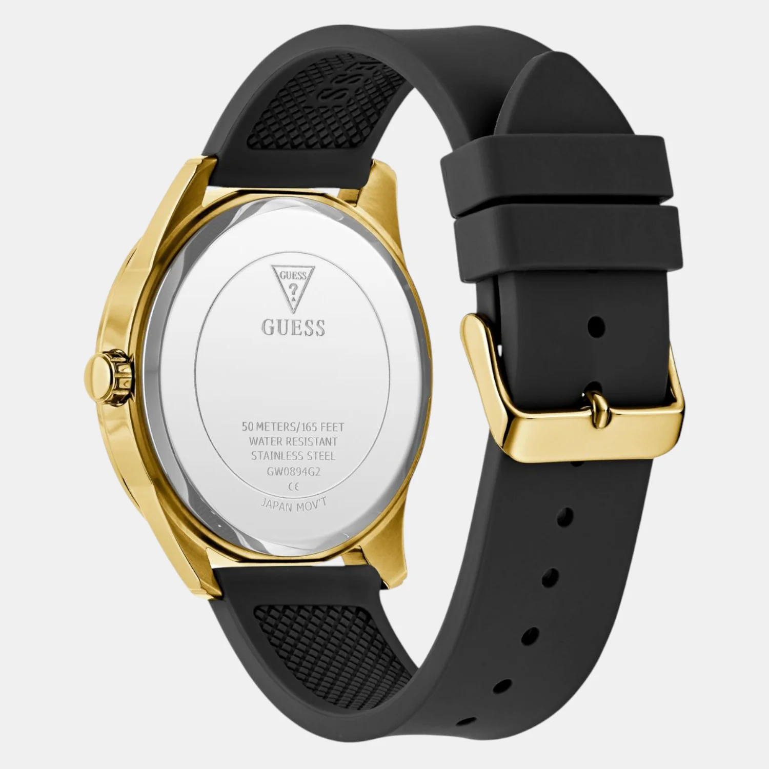 Guess Dress Men Quartz Black Dial Analog Silicone Watch GW0894G2 - Image 7