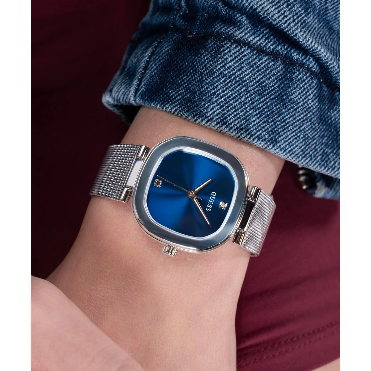 Guess Dress Women Quartz Blue Dial Analog Mesh Watch GW0768L1 - Image 7