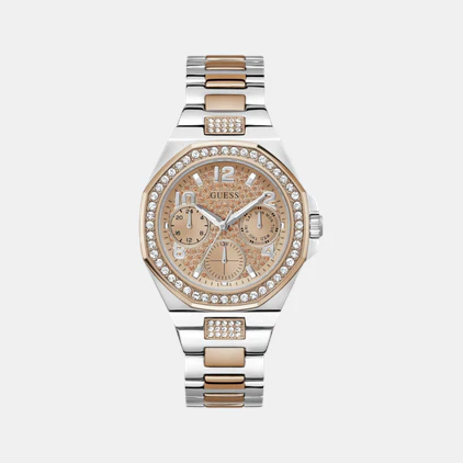 Guess Trend Women Quartz Rose Gold Dial Multi-Function Stainless Steel Watch GW0777L3 - Image 2