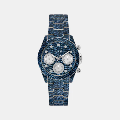 indigo Chronograph Women Quartz Blue Dial Chronograph Stainless Steel Watch GW0750L1 - Image 2