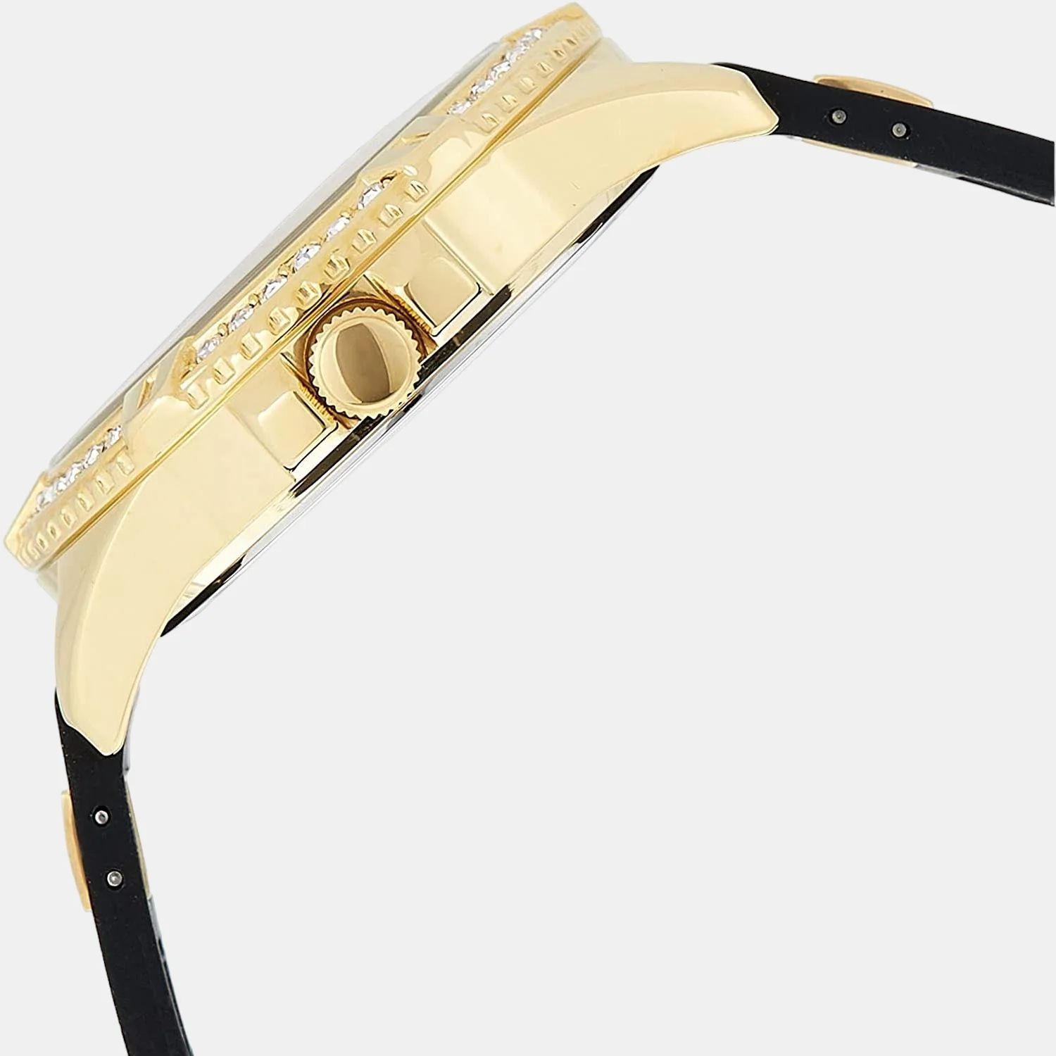 Lady Frontier Women Quartz Gold Dial Chronograph Silicone Watch W1160L1 - Image 3