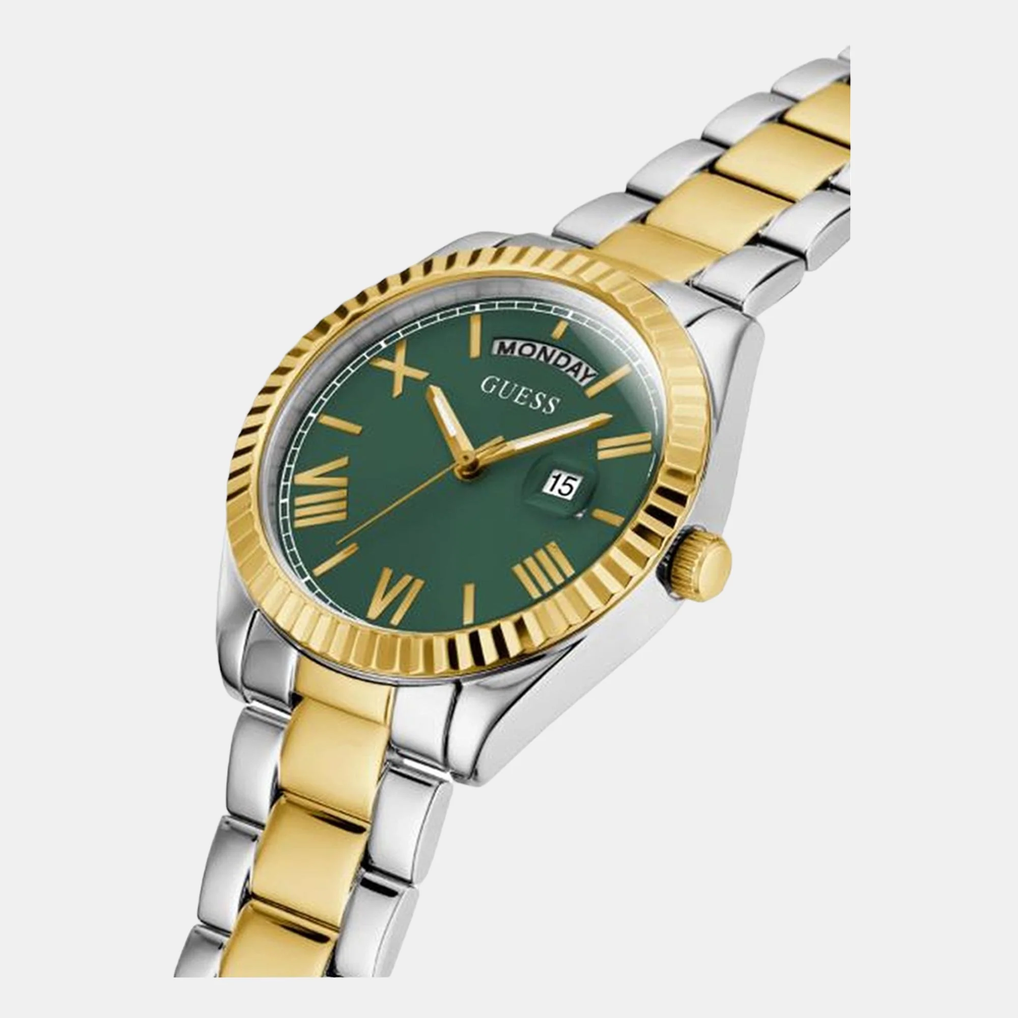 Luna Women Quartz Green Dial Analog Stainless Steel Watch GW0308L5 - Image 4