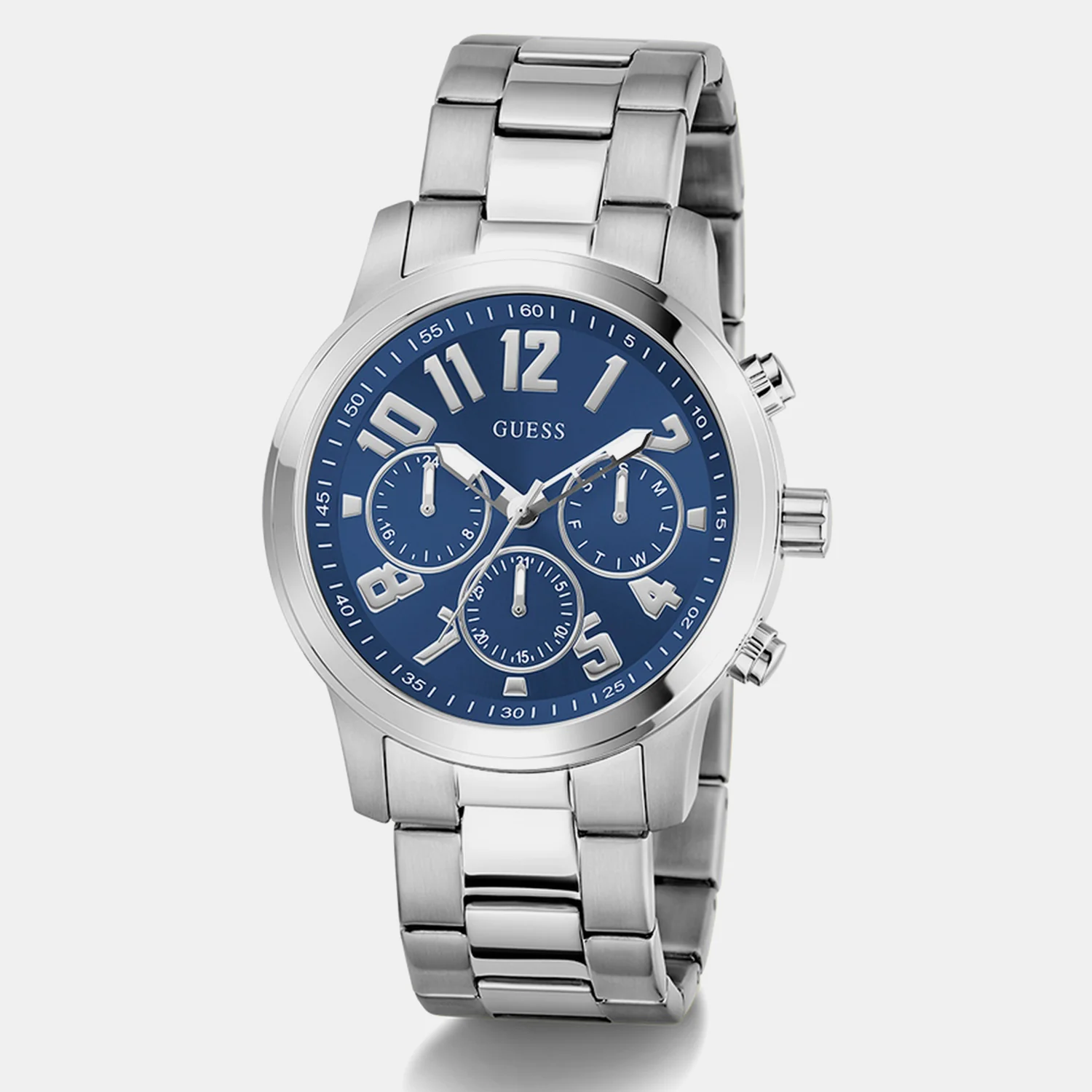 Men Quartz Blue Dial Multi-function Stainless Steel Watch GW1006G1 - Image 2