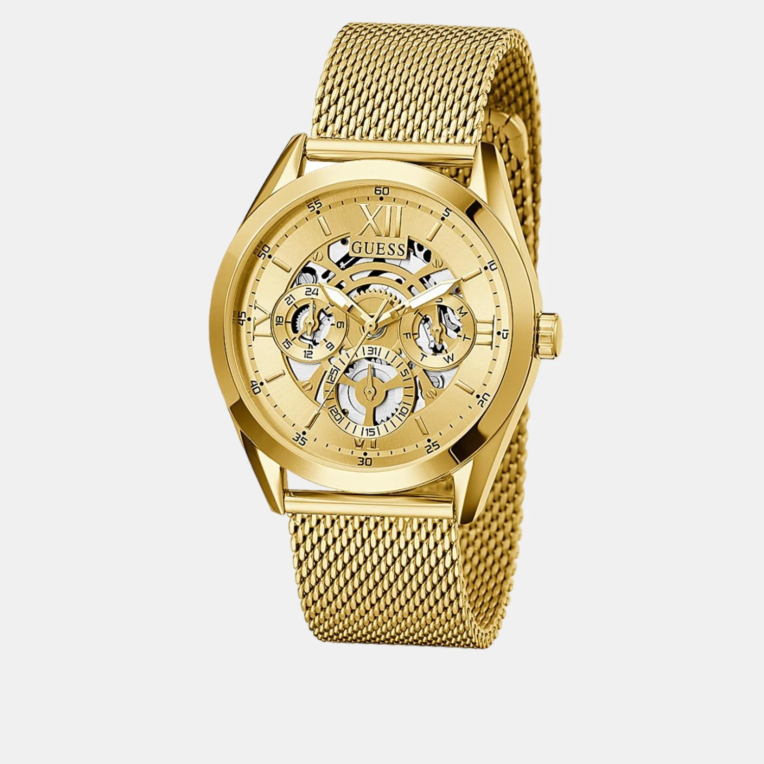 Men Quartz Gold Dial Analog Stainless Steel Watch GW0368G2 - Image 2