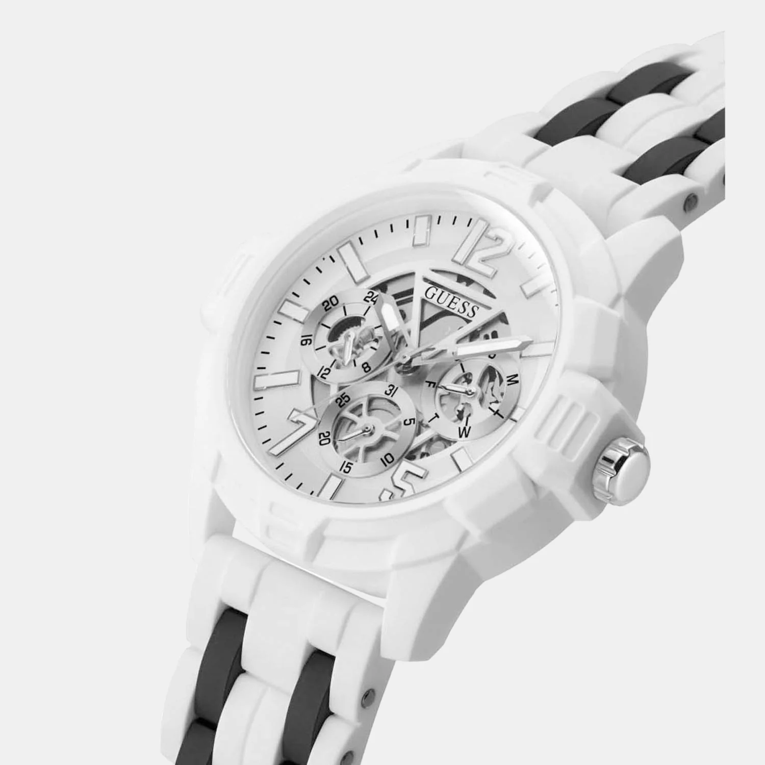 Men Quartz White Dial Analog Nylon Watch GW0428G2 - Image 4