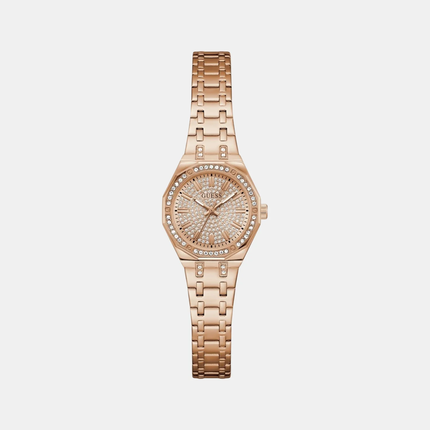 Pixie Women Quartz Rose Gold Dial Analog Recycled Steel Watch GW0931L4