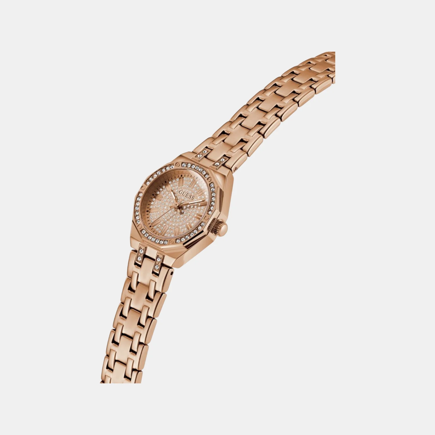 Pixie Women Quartz Rose Gold Dial Analog Recycled Steel Watch GW0931L4 - Image 4