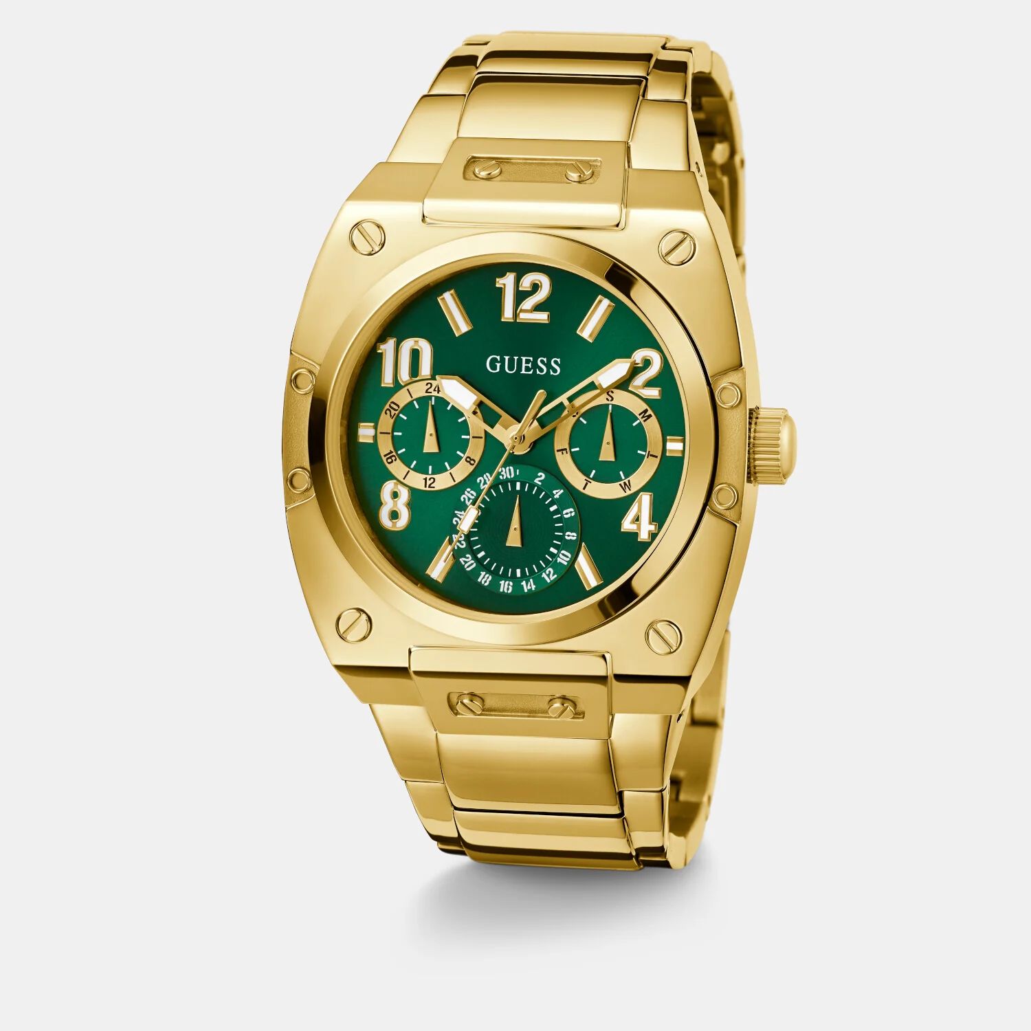Prodigy Men Quartz Green Dial Chronograph Stainless Steel Watch GW0624G2 - Image 5