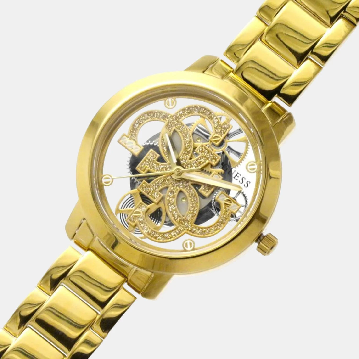 Quattro Women Quartz Gold Dial Analog Stainless Steel Watch GW0300L2 - Image 5