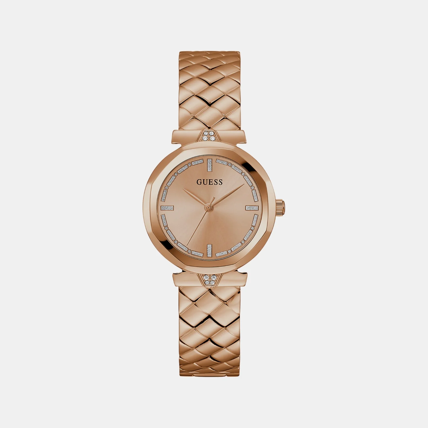 Rumour Women Quartz Rose Gold Dial Analog Stainless Steel Watch GW0613L3