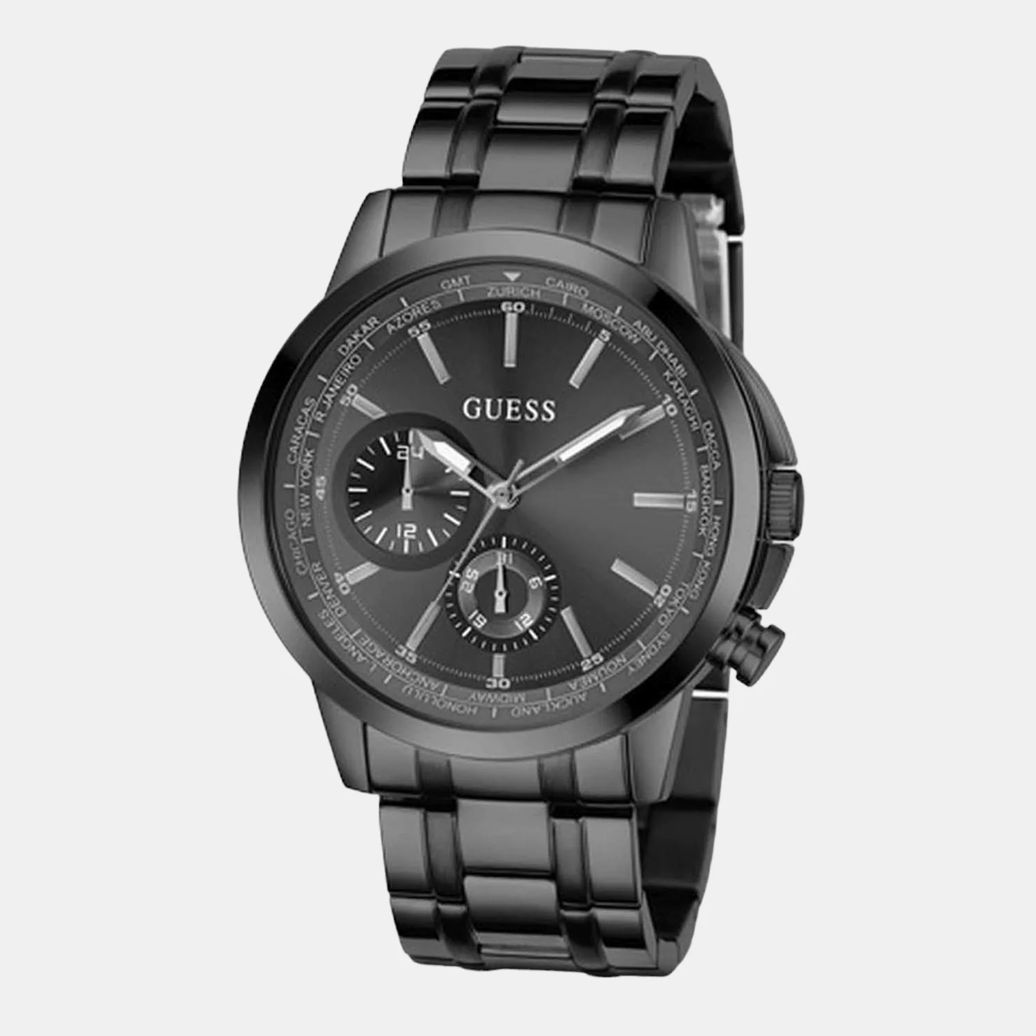 Spec Men Quartz Black Dial Analog Stainless Steel Watch GW0490G3 - Image 5