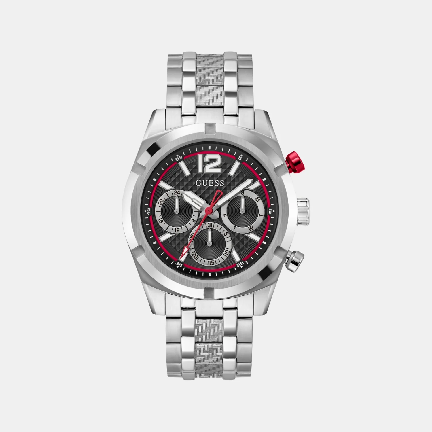 Sport Men Quartz Black Dial Multi-Function Stainless Steel Watch GW0714G1 - Image 2