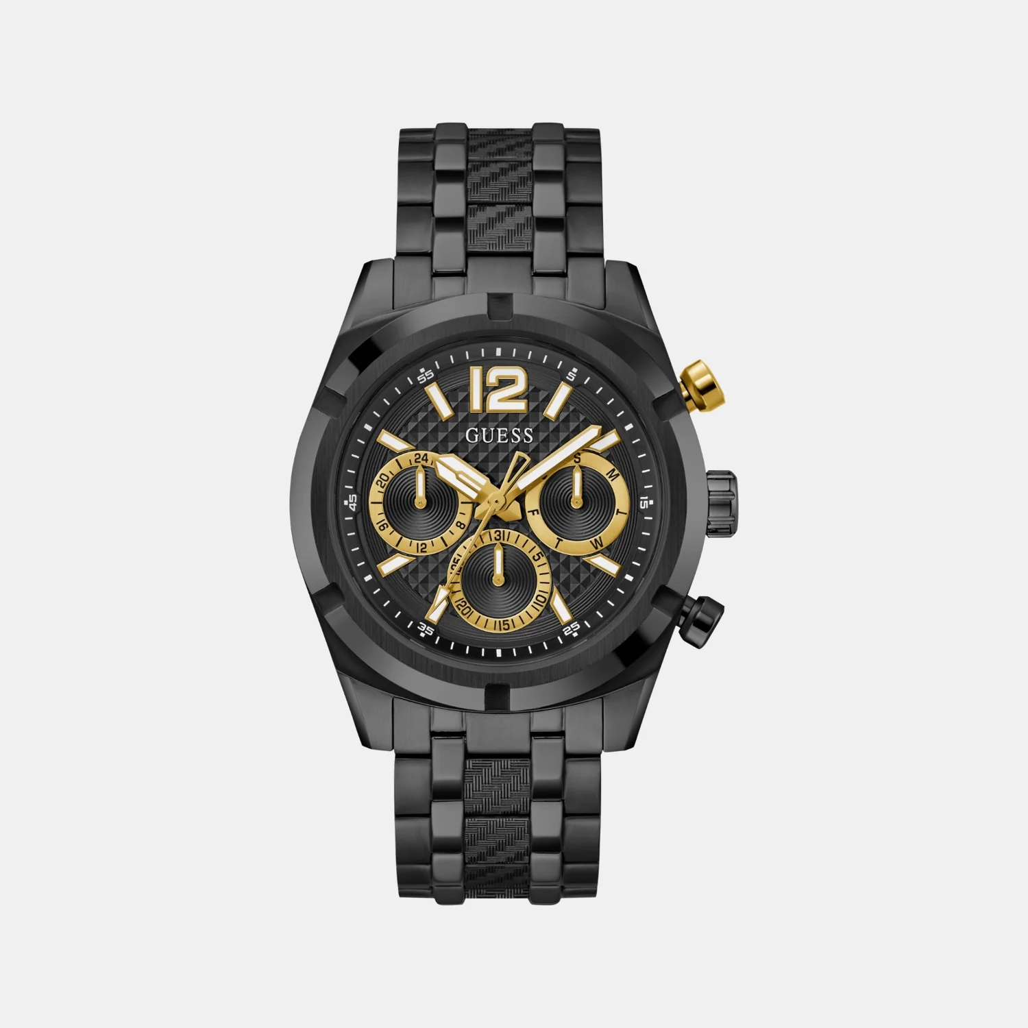 Sport Men Quartz Black Dial Multi-Function Stainless Steel Watch GW0714G4 - Image 2