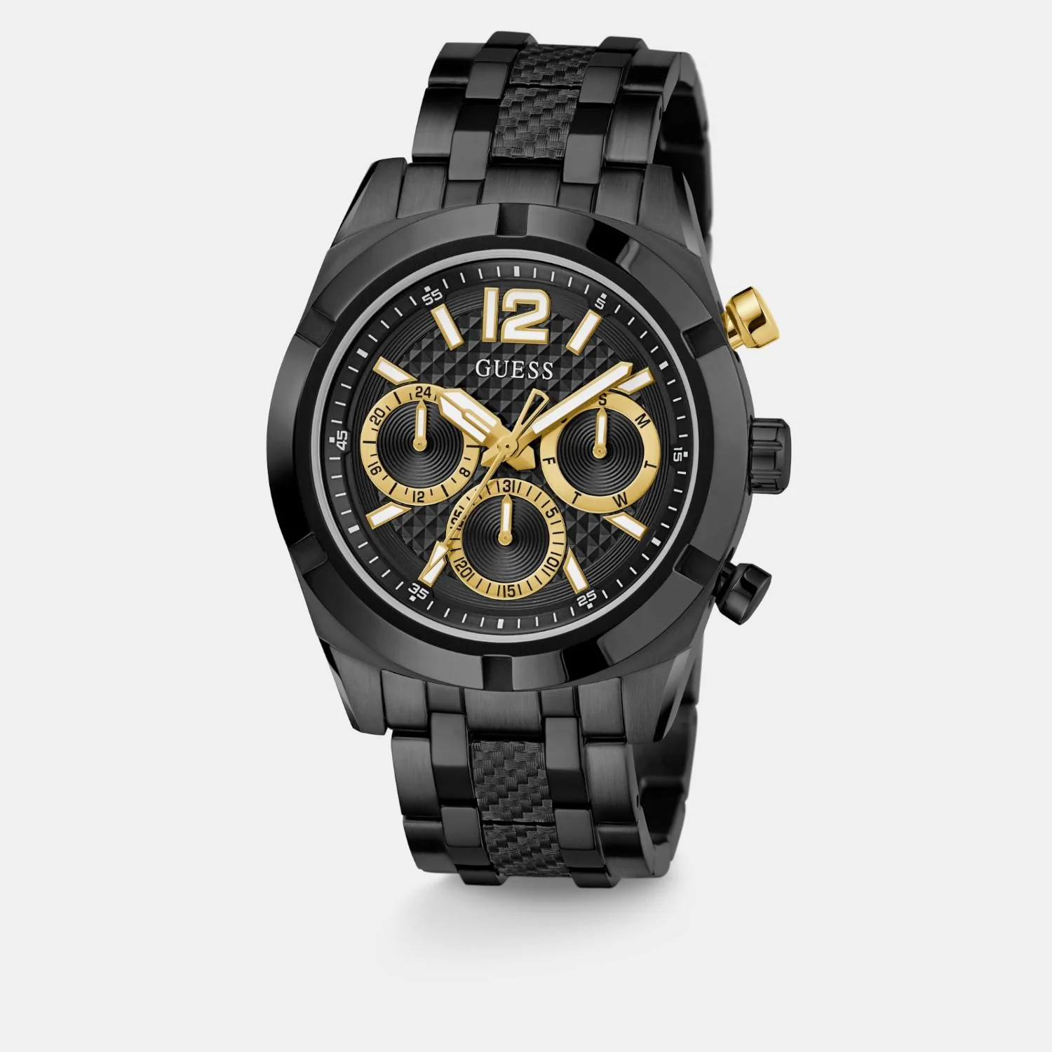 Sport Men Quartz Black Dial Multi-Function Stainless Steel Watch GW0714G4 - Image 3