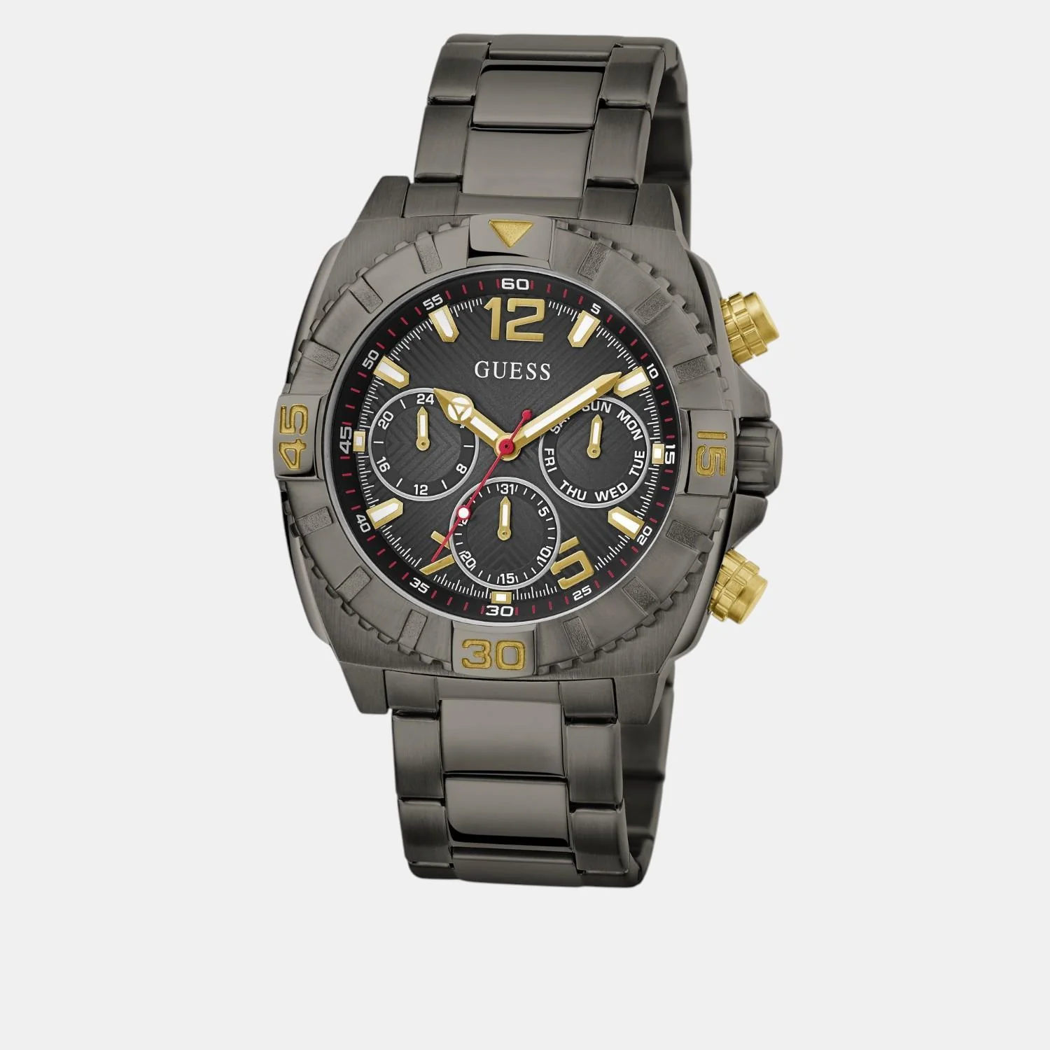 Sport Men Quartz Black Dial Multi-Function Stainless Steel Watch GW0800G2 - Image 3