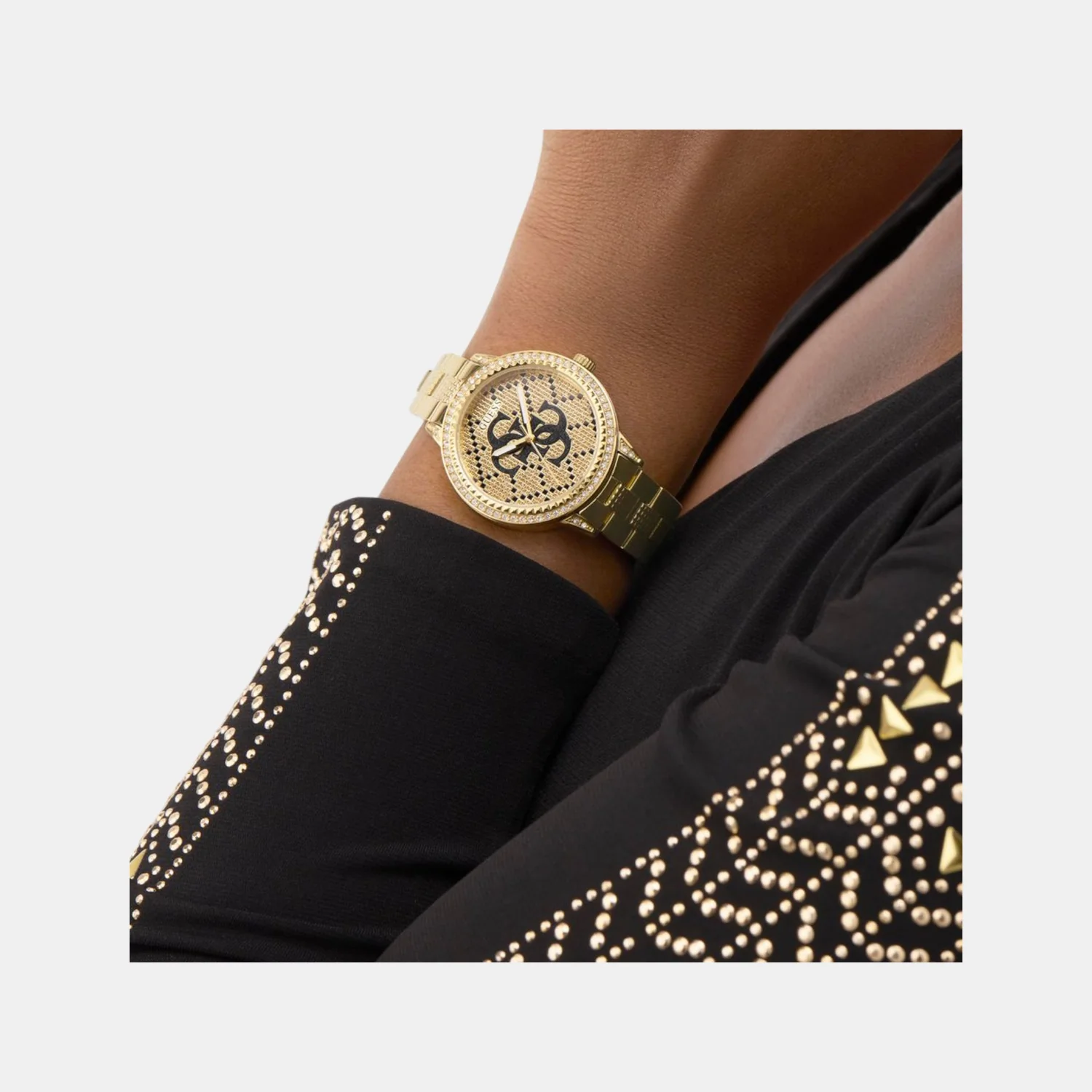 Trend Women Quartz Champagne Dial Analog Stainless Steel Watch GW0944L2 - Image 6