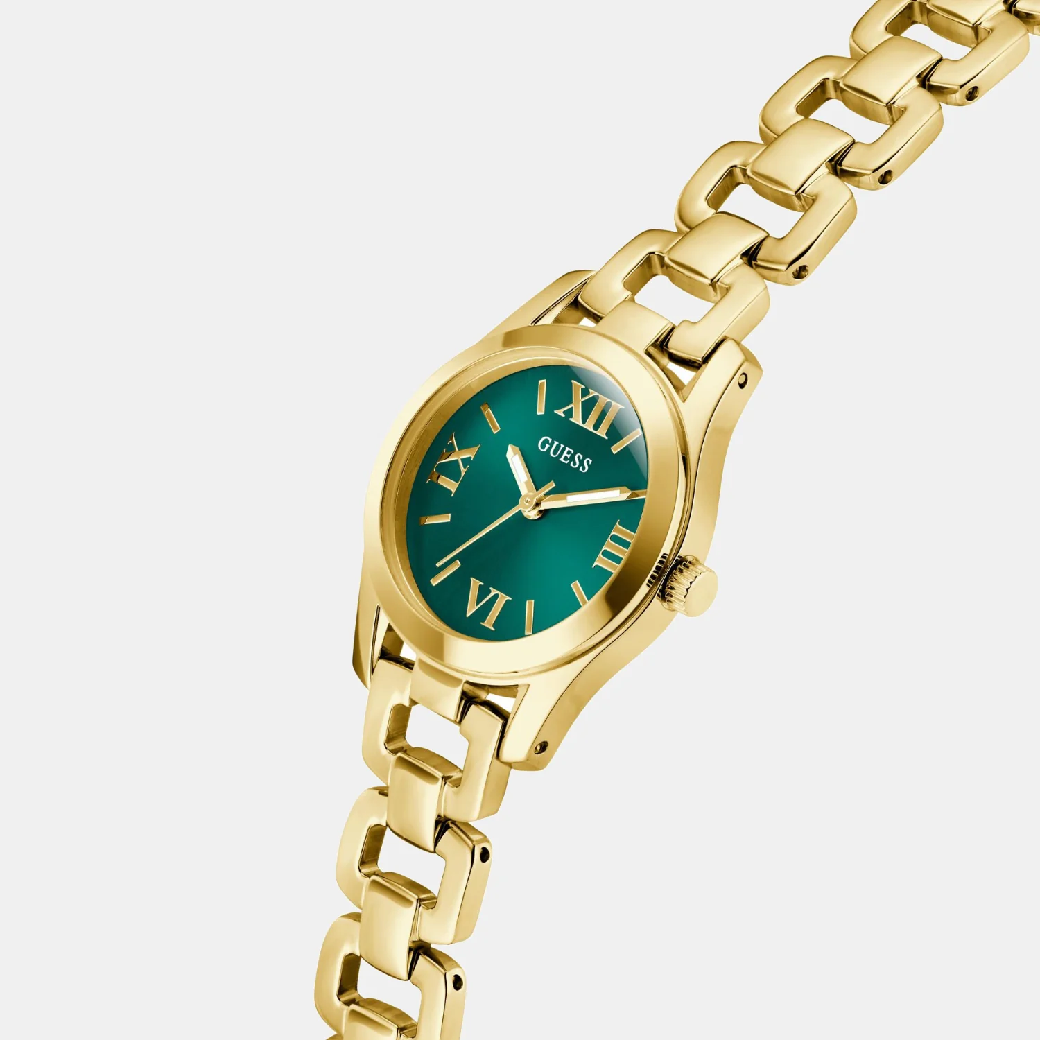 Veda Women Quartz Green Dial Analog Stainless Steel Watch GW0927L2 - Image 3