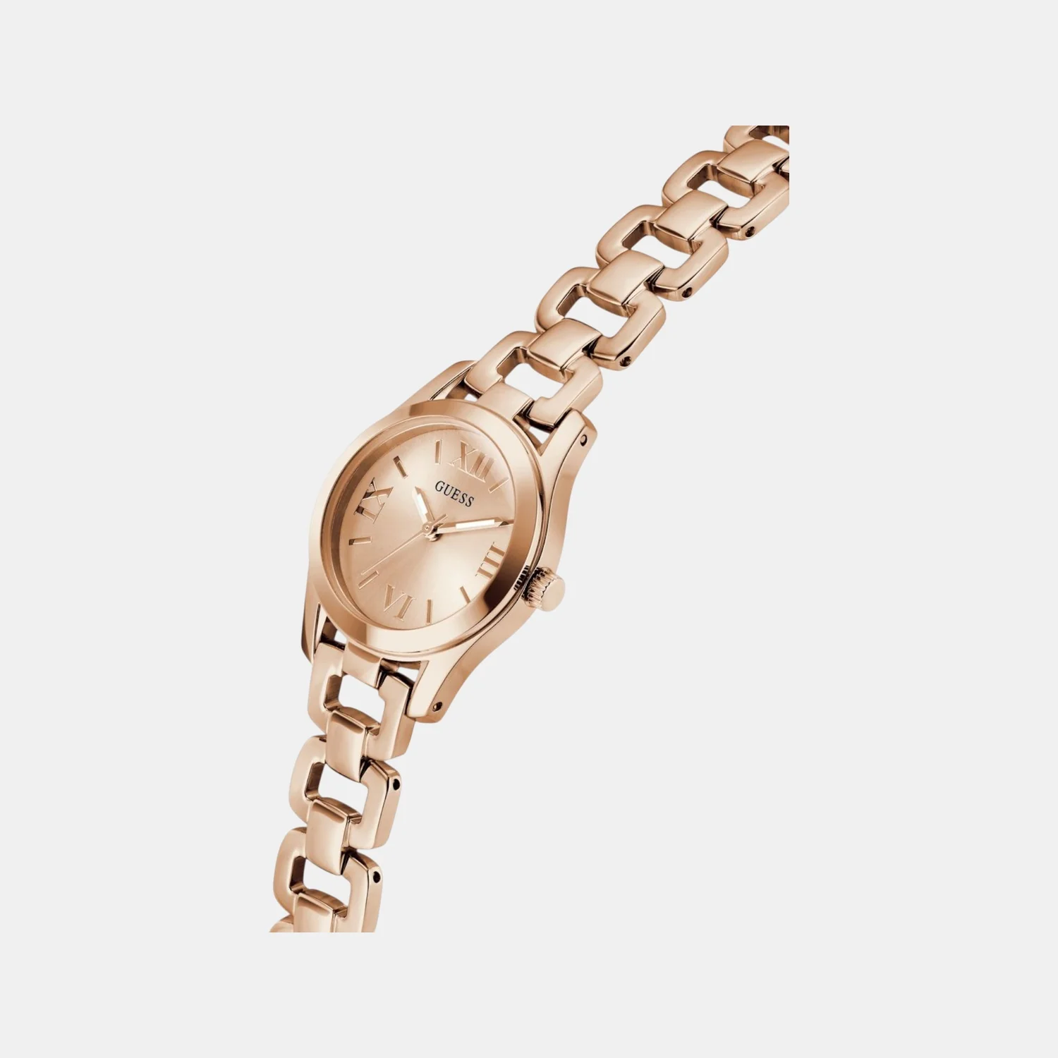 Veda Women Quartz Rose Gold Dial Analog Recycled Steel Watch GW0927L4 - Image 4
