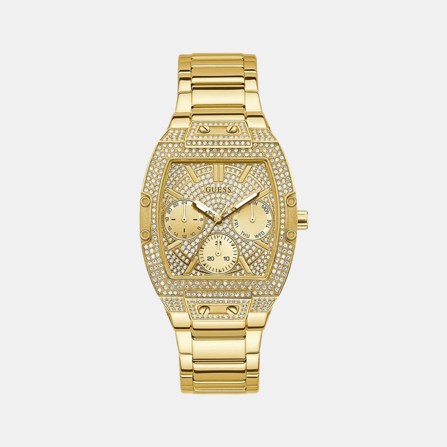 Women Quartz Gold Dial Chronograph Stainless Steel Watch GW0104L2
