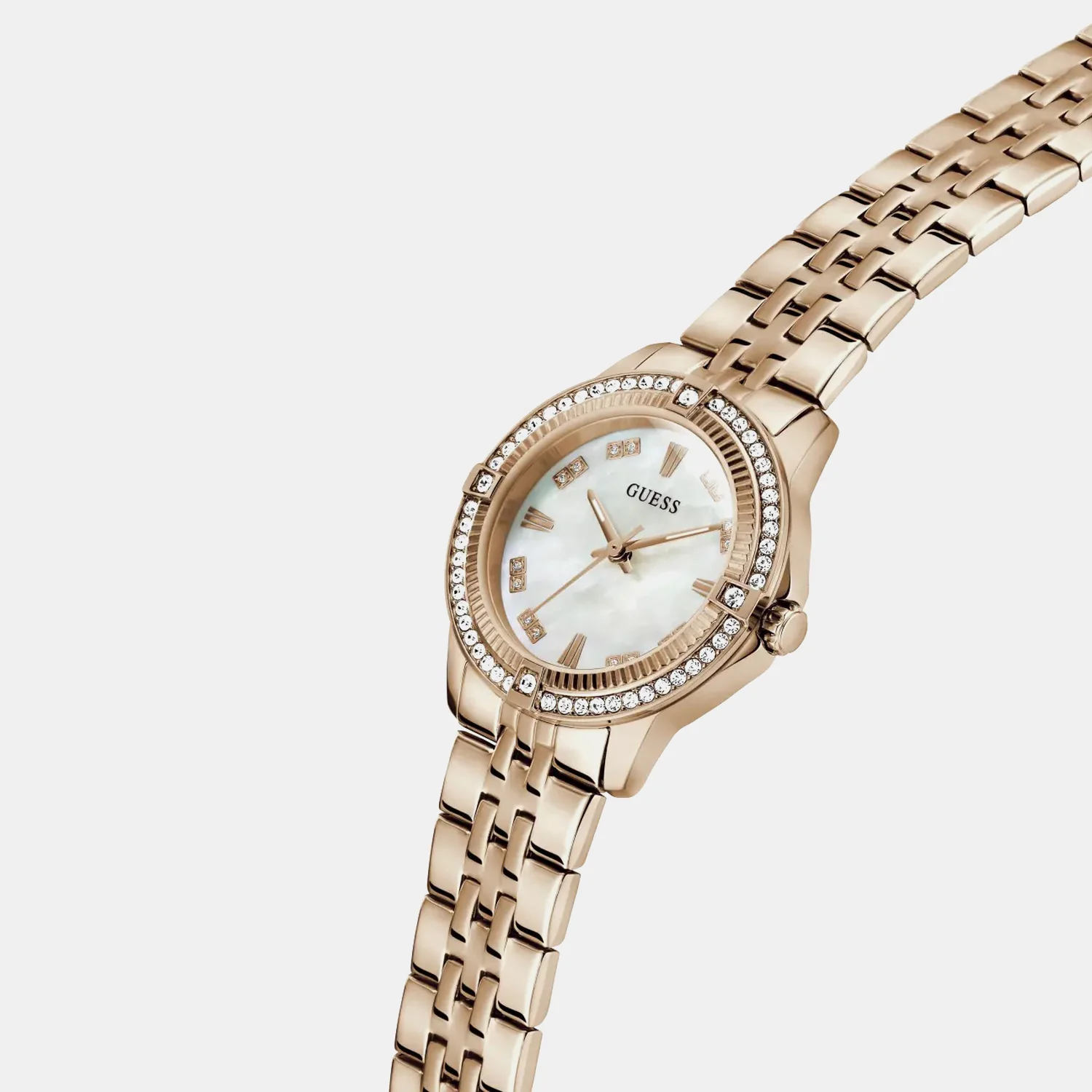 Women Quartz Mother Of Pearl Dial Analog Stainless Steel Watch GW1027L4 - Image 4