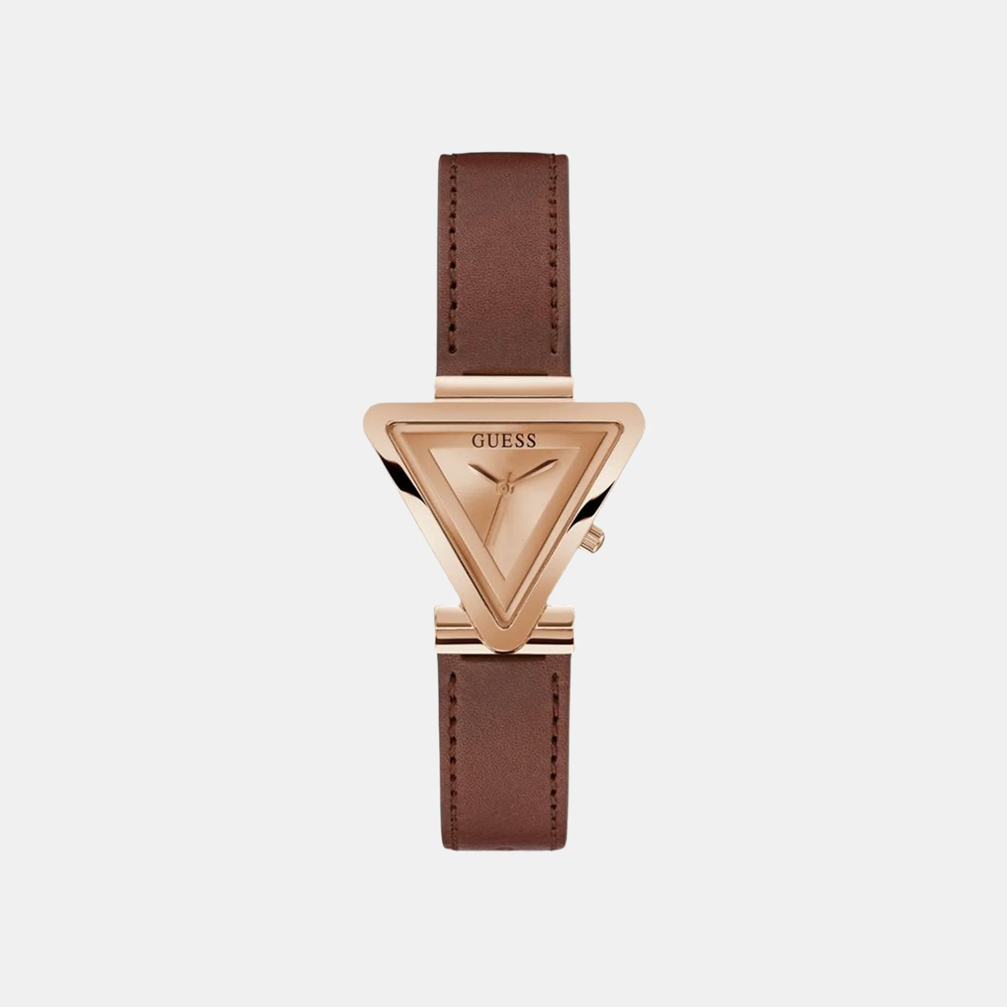 Women Quartz Rose Gold Dial Analog Leather Watch GW0548L2