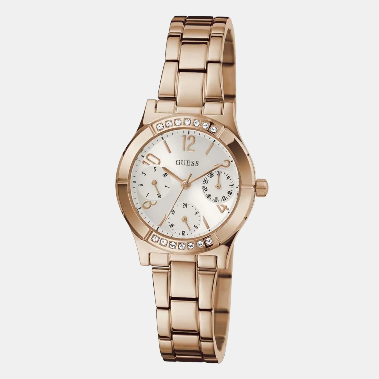 Women Quartz Rose Gold Dial Chronograph Stainless Steel Watch GW0413L3 - Image 2