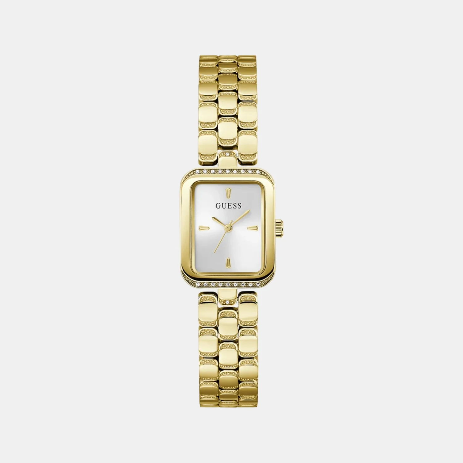 Women Quartz Silver Dial Analog Stainless Steel Watch GW0865L2
