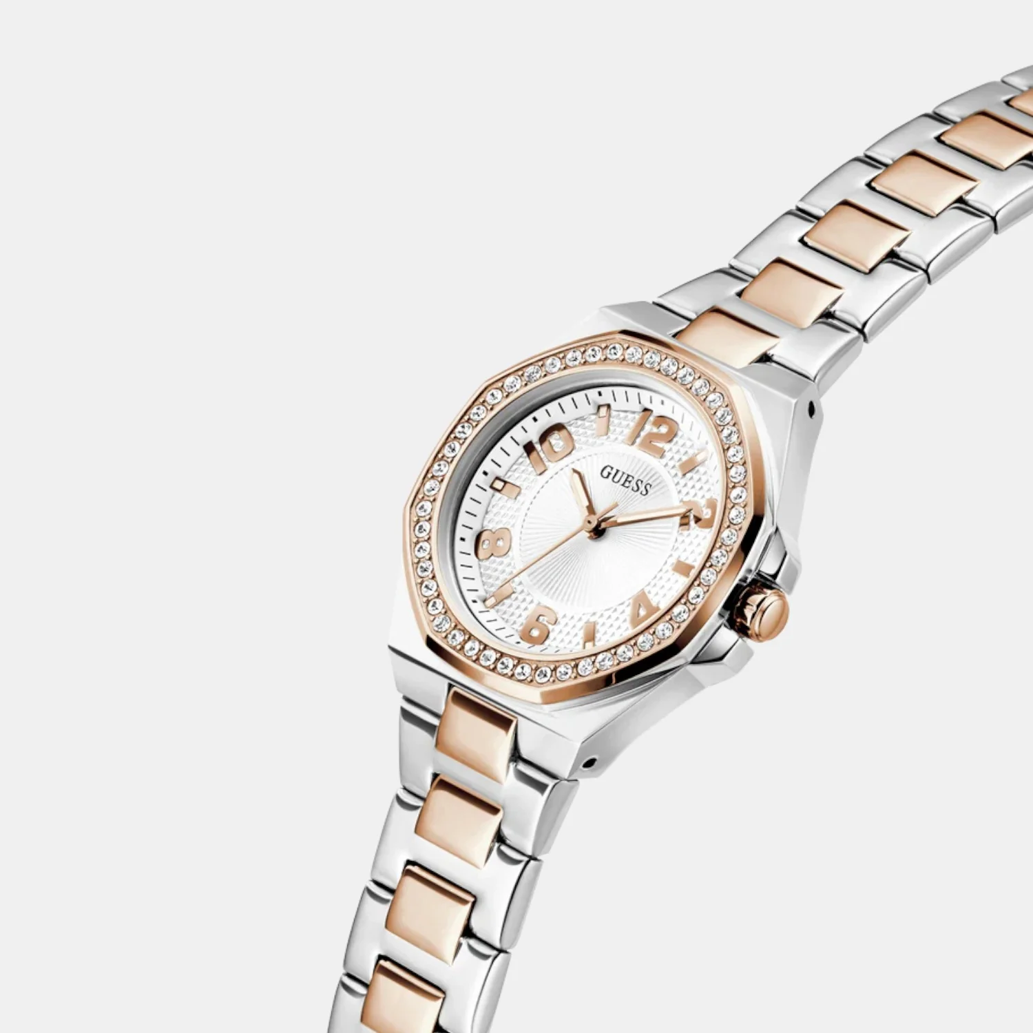 Women Quartz White Dial Analog Stainless Steel Watch GW0877L4 - Image 3