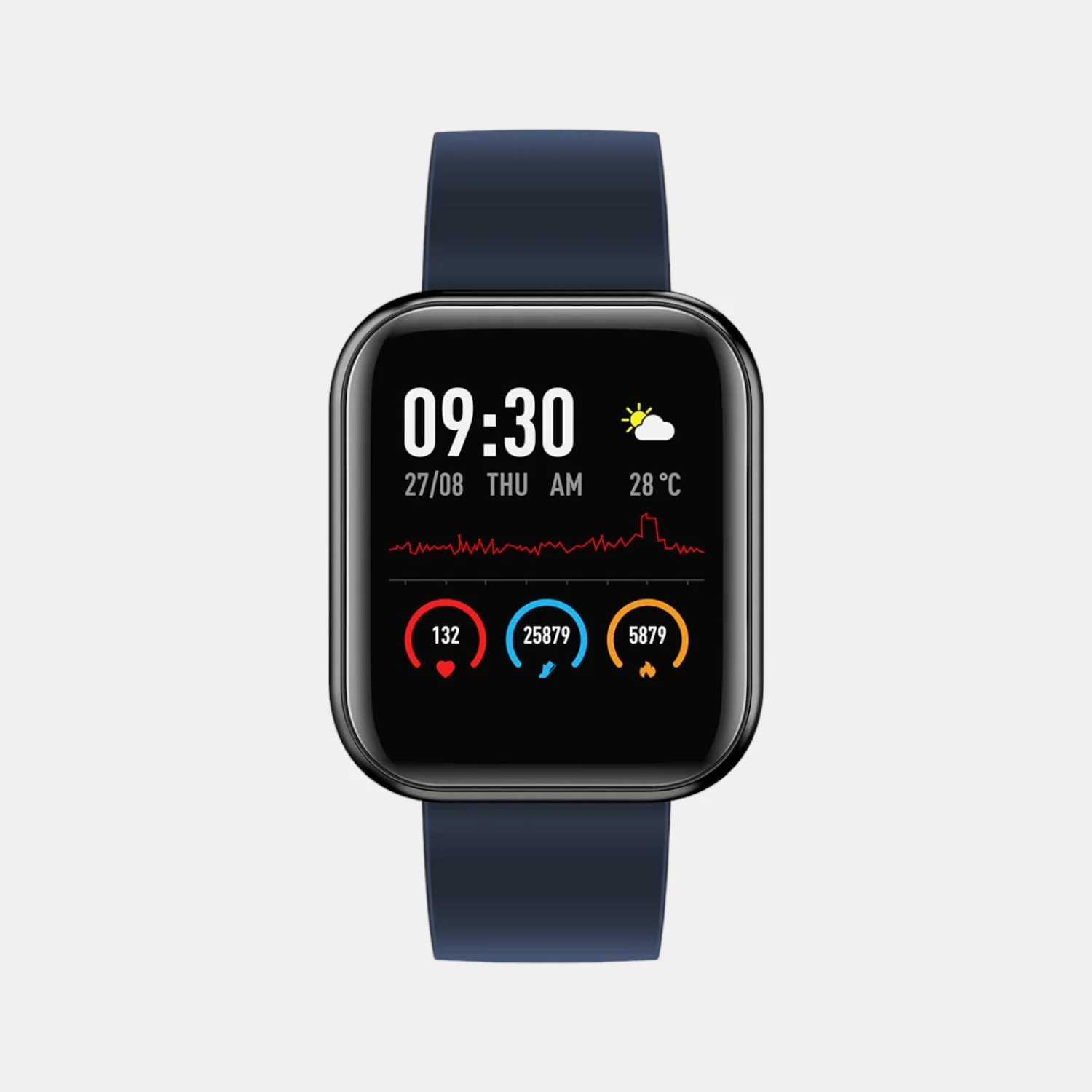 Men Processor Black Dial Digital Silicone Watch TW0HXW304T