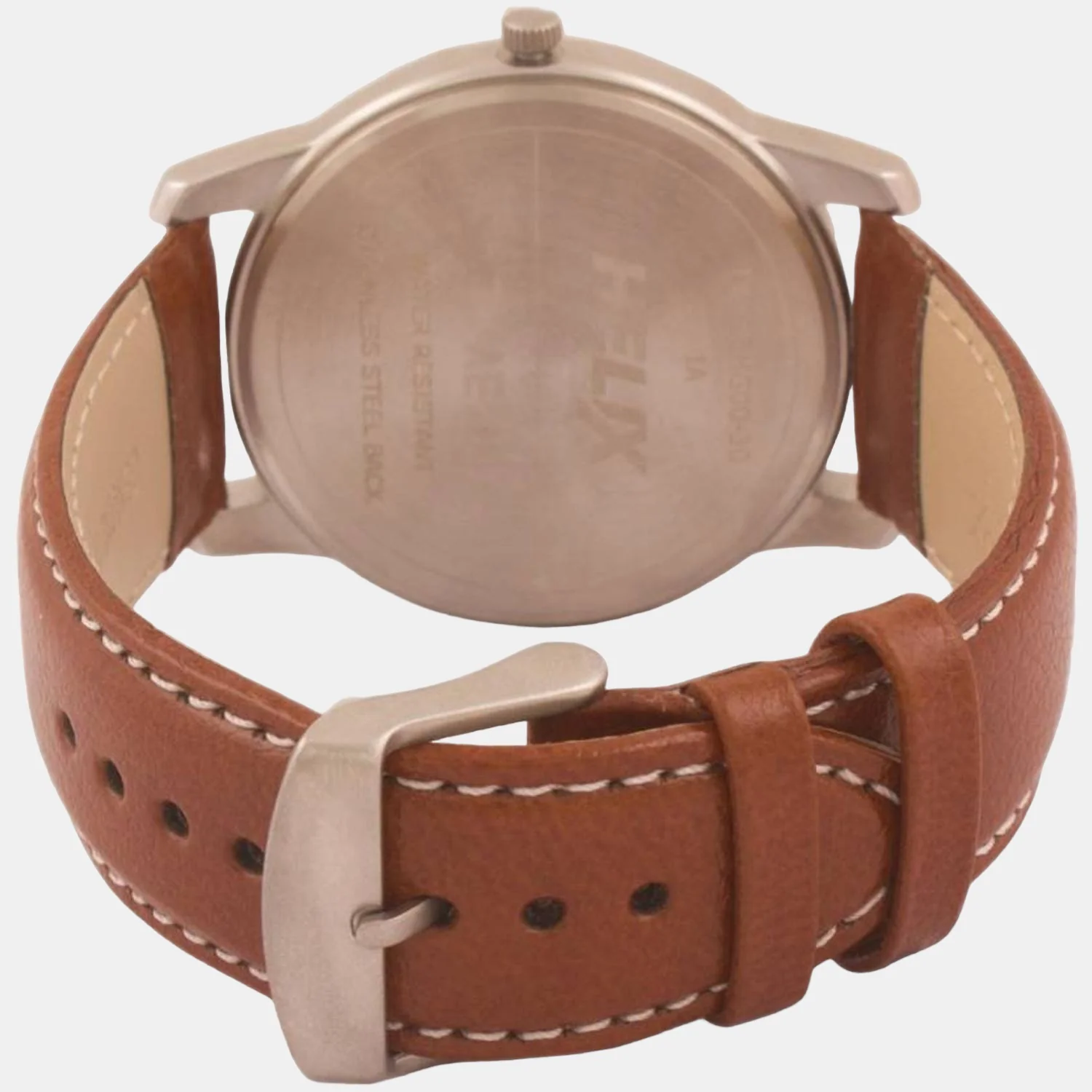 Men Quartz Beige Dial Analog Leather Watch TW028HG00 - Image 2