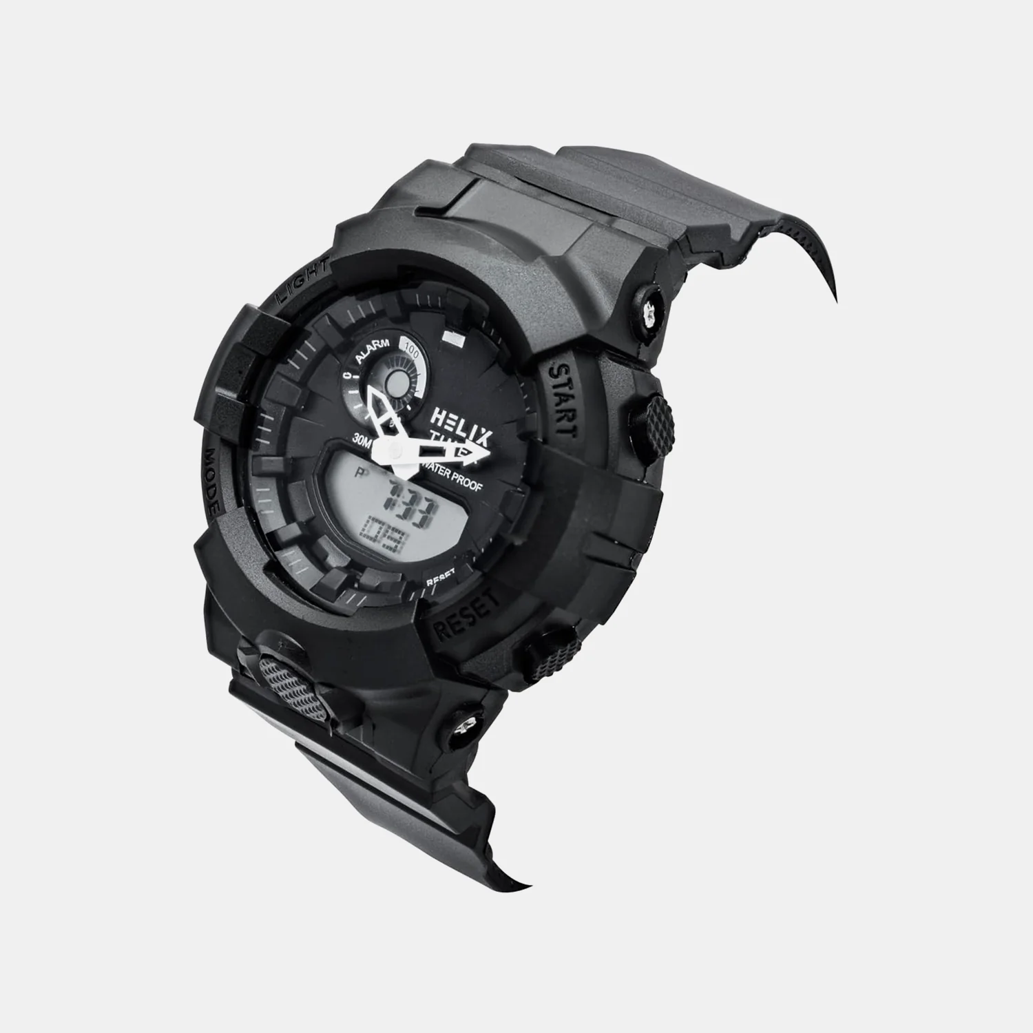 Men Quartz Black Dial Analog-Digital Silicone Watch TWESK7401T - Image 2