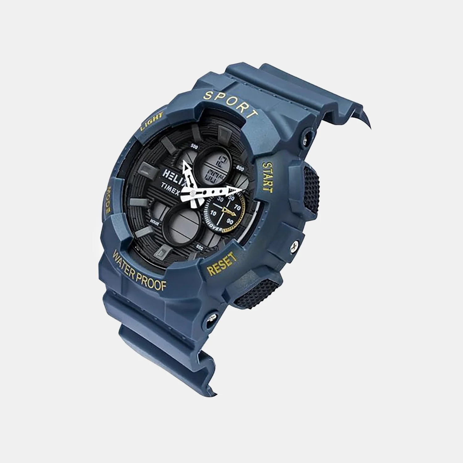 Men Quartz Black Dial Analog-Digital Silicone Watch TWESK7503T - Image 2